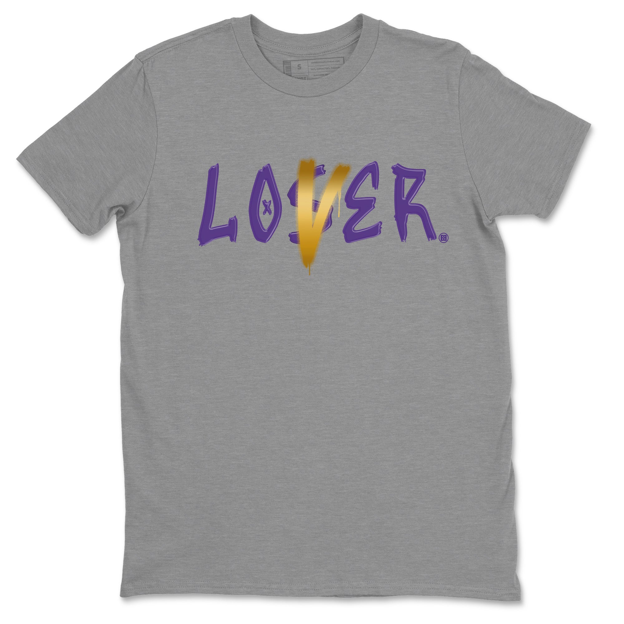 Air Jordan 12 Field Purple Sneaker Match Tees Loser Lover Sneaker T-Shirts AJ12 Field Purple Sneaker Release Tees Unisex Shirts Heather Grey 2