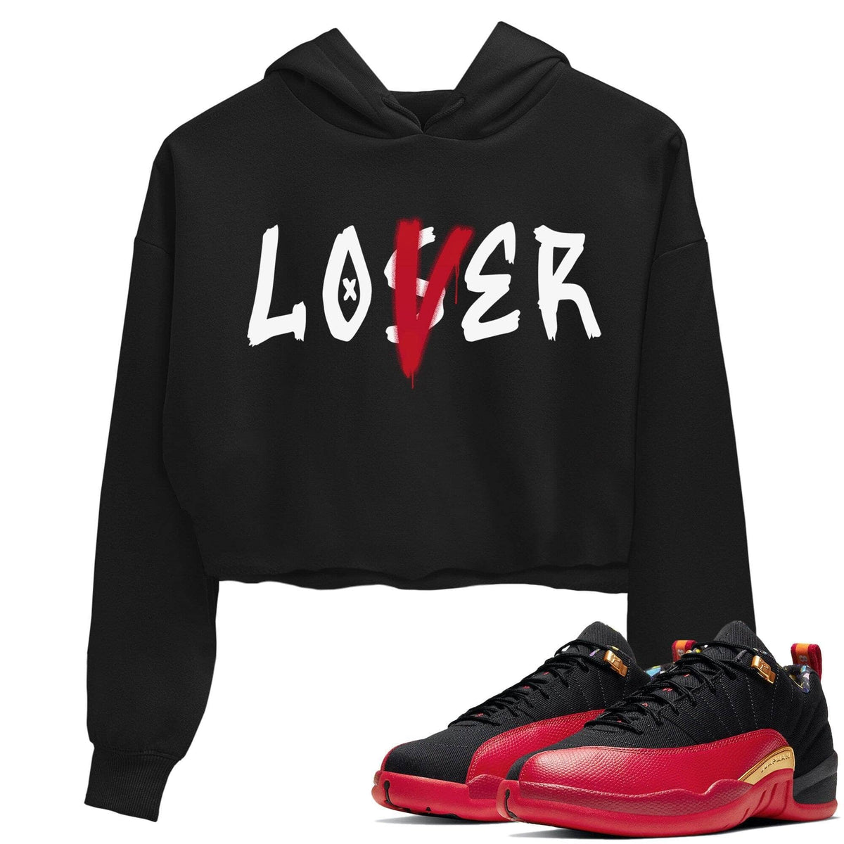 Jordan 12 Super Bowl Sneaker Matching T-Shirt Loser Lover Sneaker Tees Jordan 12 Super Bowl Sneaker Release Tees Women's Shirts