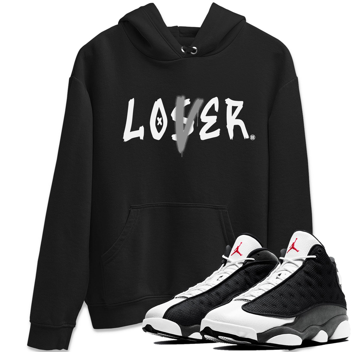 Air Jordan 13 Black Flint Sneaker Match Tees Loser Lover Streetwear Sneaker Shirt Air Jordan 13 Retro Black Flint Sneaker Release Tees Unisex Shirts Black 1