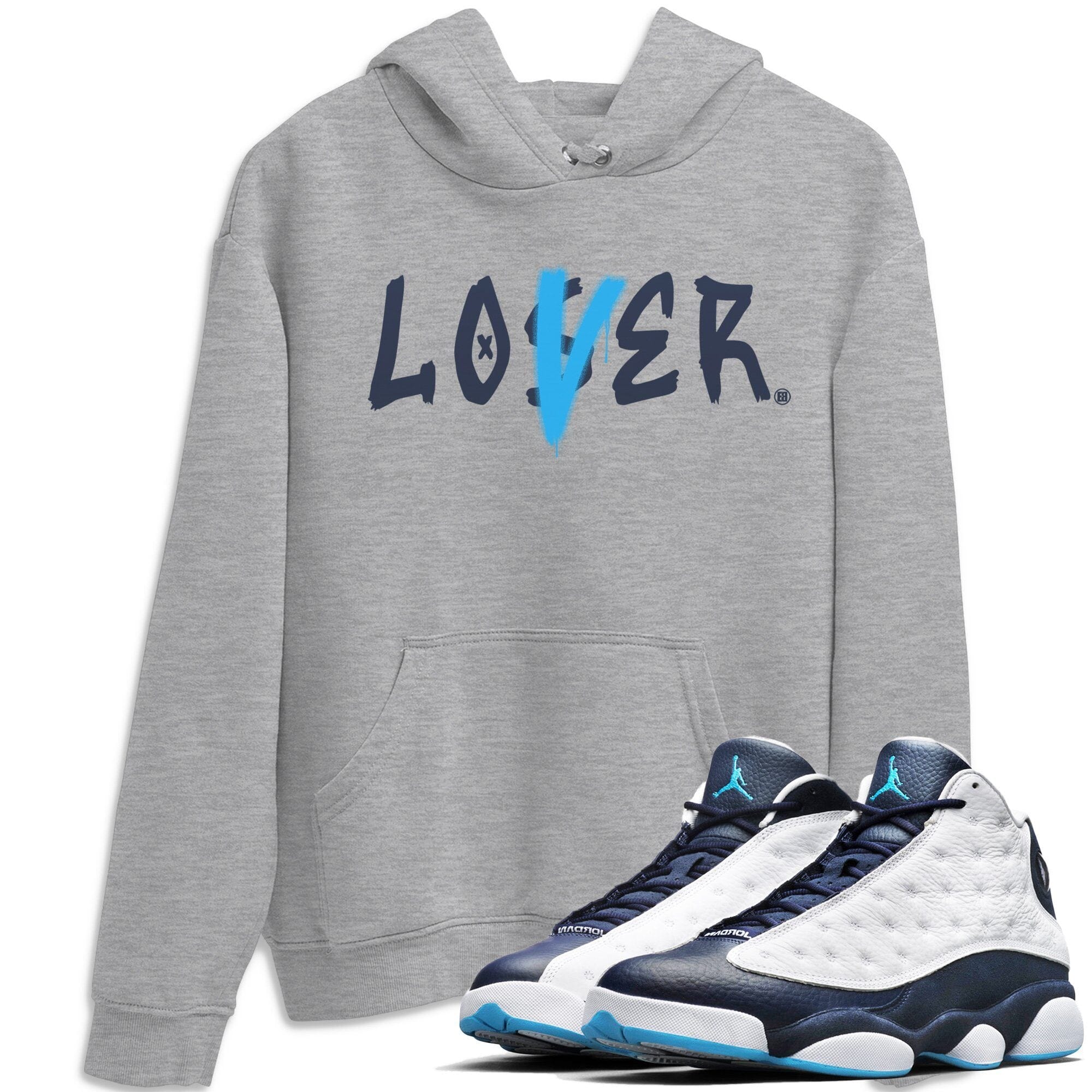 Jordan 13 Obsidian Shirt To Match Jordans Loser Lover Sneaker Tees Jordan 13 Obsidian Drip Gear Zone Sneaker Matching Clothing Unisex Shirts