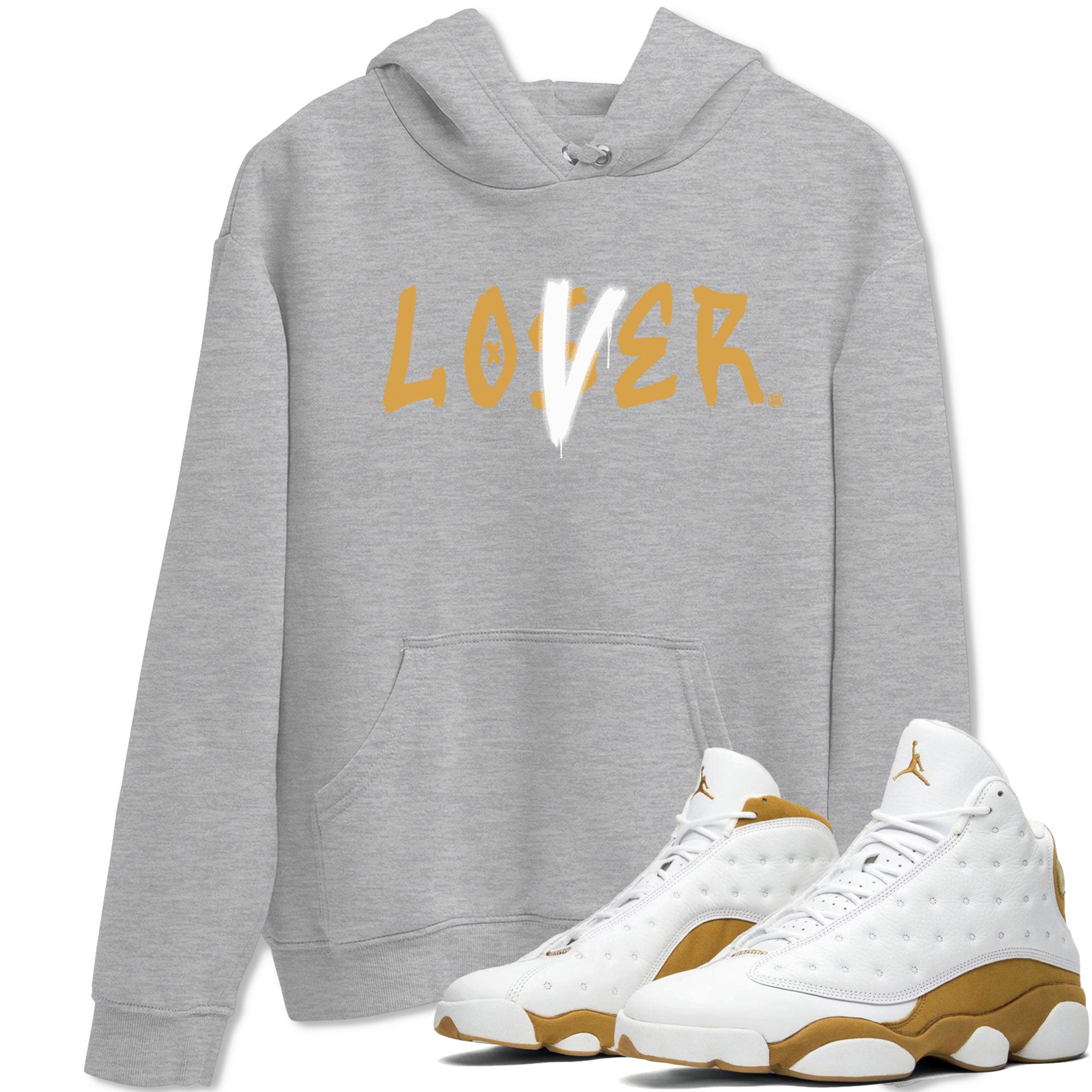 Jordan 13 Retro Wheat shirt to match jordans Loser Lover sneaker tees Air Jordan 13 Wheat Drip Gear Zone Sneaker Matching Clothing Brand Unisex Sneaker Tee Heather Grey 1 T-Shirt