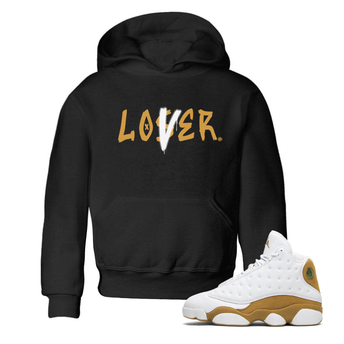 Jordan 13 Retro Wheat shirt to match jordans Loser Lover sneaker tees Air Jordan 13 Wheat Drip Gear Zone Sneaker Matching Clothing Brand Baby Toddler Black 1 T-Shirt