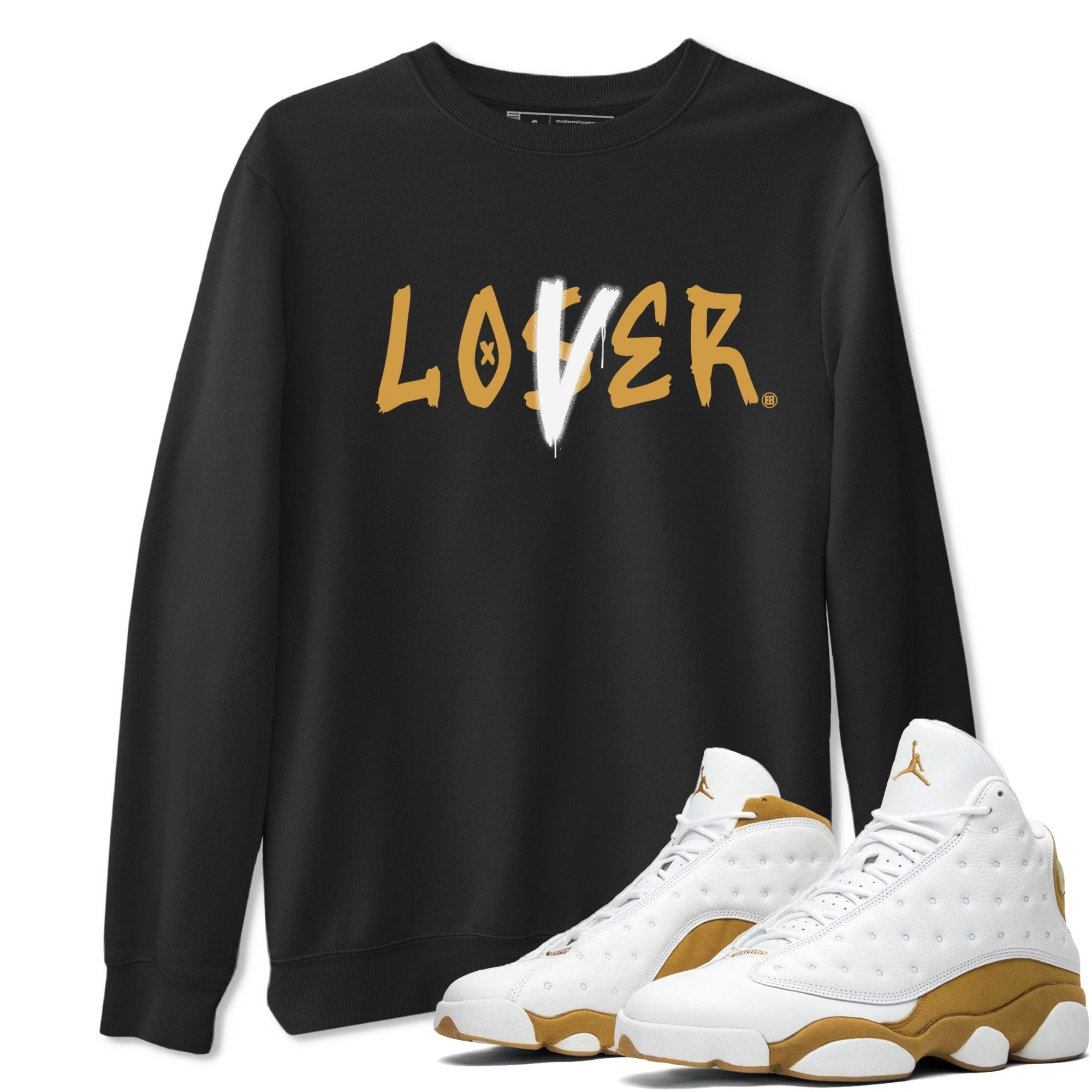 Jordan 13 Retro Wheat shirt to match jordans Loser Lover sneaker tees Air Jordan 13 Wheat Drip Gear Zone Sneaker Matching Clothing Brand Unisex Sneaker Tee Black 1 T-Shirt
