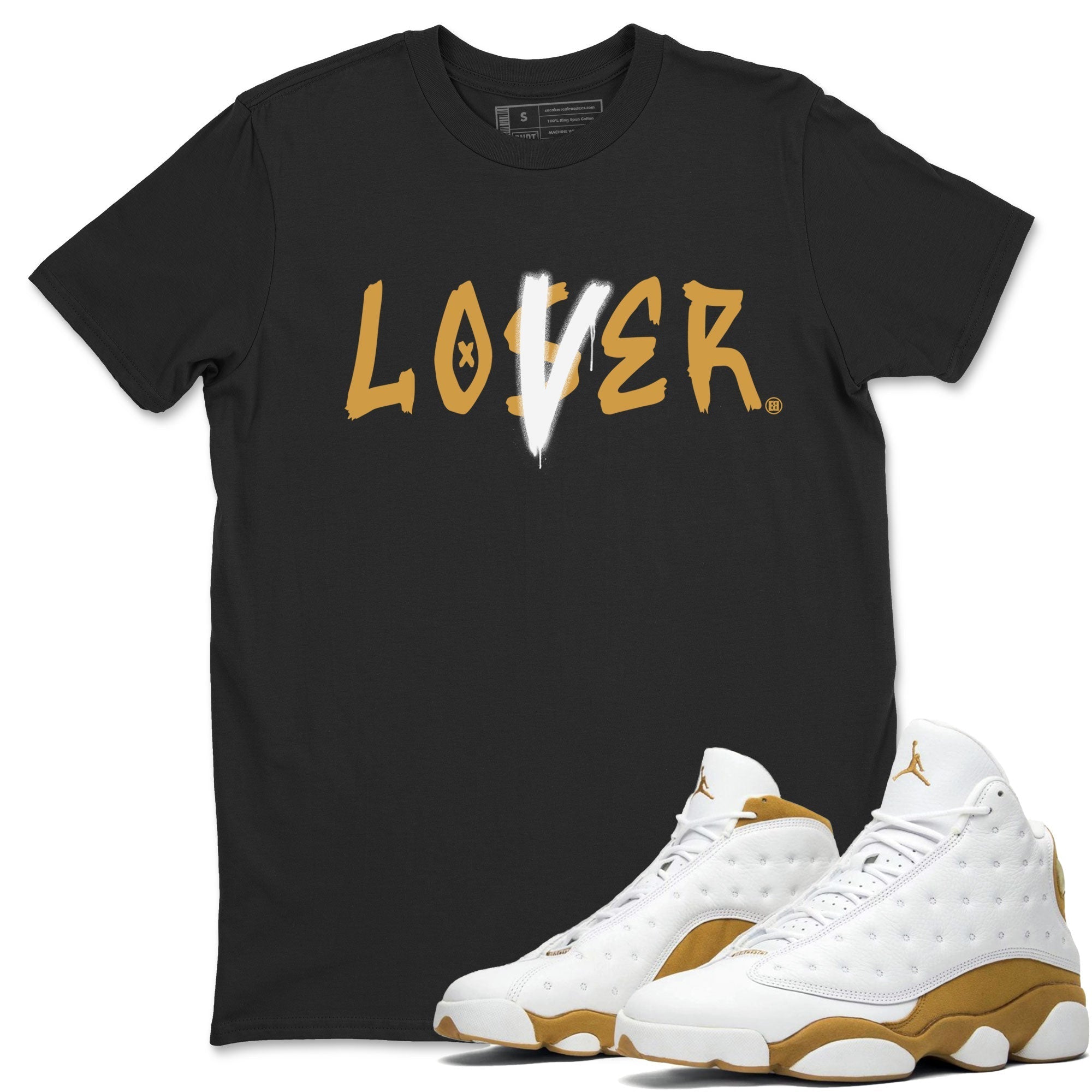 Jordan 13 Retro Wheat shirt to match jordans Loser Lover sneaker tees Air Jordan 13 Wheat Drip Gear Zone Sneaker Matching Clothing Brand Unisex Sneaker Tee Black 1 T-Shirt