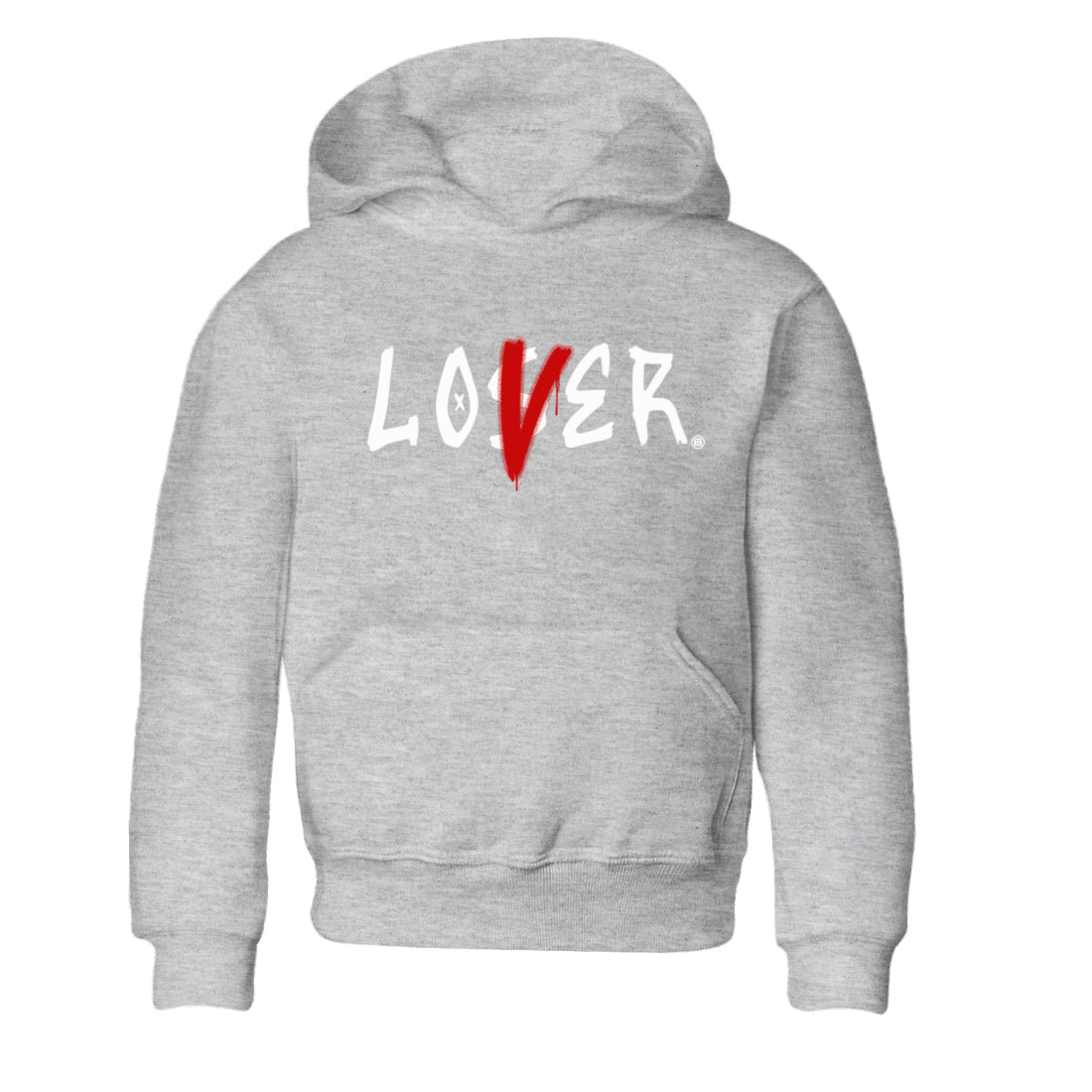 Air Jordan 13 Wolf Grey Sneaker Match Tees Loser Lover Streetwear Sneaker Shirt 13s Wolf Grey Drip Gear Zone Sneaker Matching Clothing Kids Shirts Heather Grey 2