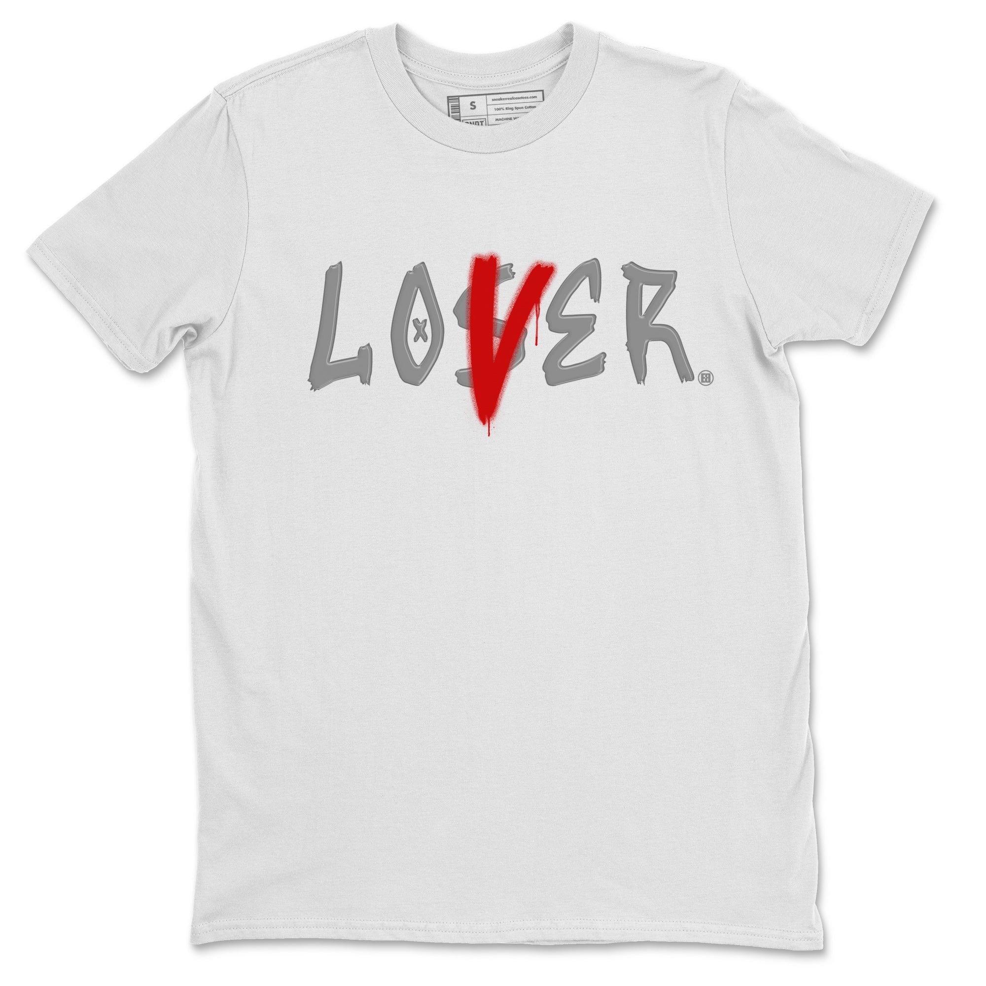 Air Jordan 13 Wolf Grey Sneaker Match Tees Loser Lover Streetwear Sneaker Shirt 13s Wolf Grey Drip Gear Zone Sneaker Matching Clothing Unisex Shirts White 2