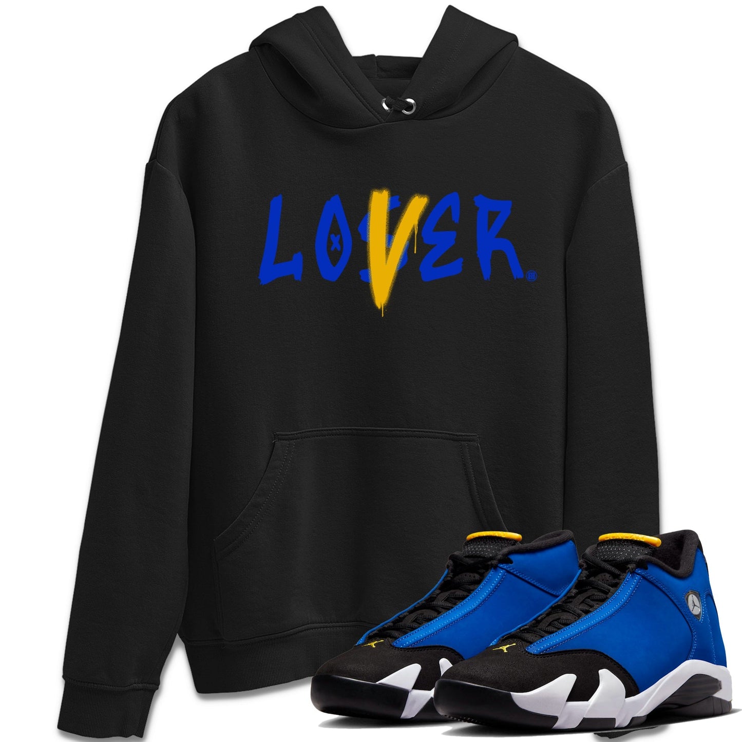 Air Jordan 14 Laney Sneaker Match Tees Loser Lover Sneaker Tees Jordan 14 Laney Sneaker Release Tees Unisex Shirts Black 1