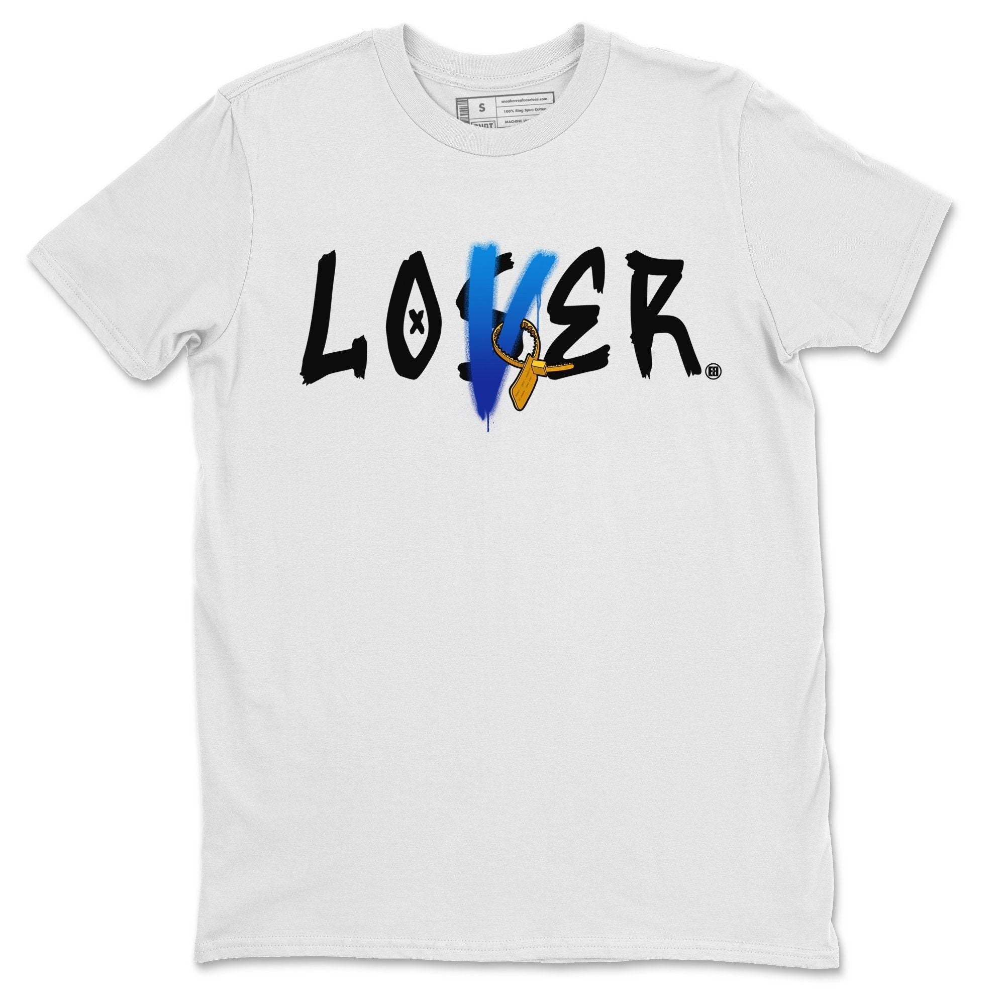 Jordan 2 OFF-WHITE Black Blue Shirt To Match Jordans Loser Lover Sneaker Tees Jordan 2 OFF-WHITE Black Blue Drip Gear Zone Sneaker Matching Clothing Unisex Shirts