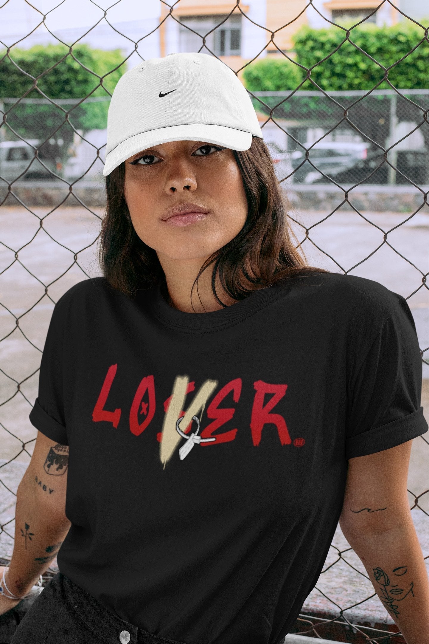 Jordan 2 OFF-WHITE Varsity Red Shirt To Match Jordans Loser Lover Sneaker Tees Jordan 2 OFF-WHITE Varsity Red Drip Gear Zone Sneaker Matching Clothing Unisex Shirts