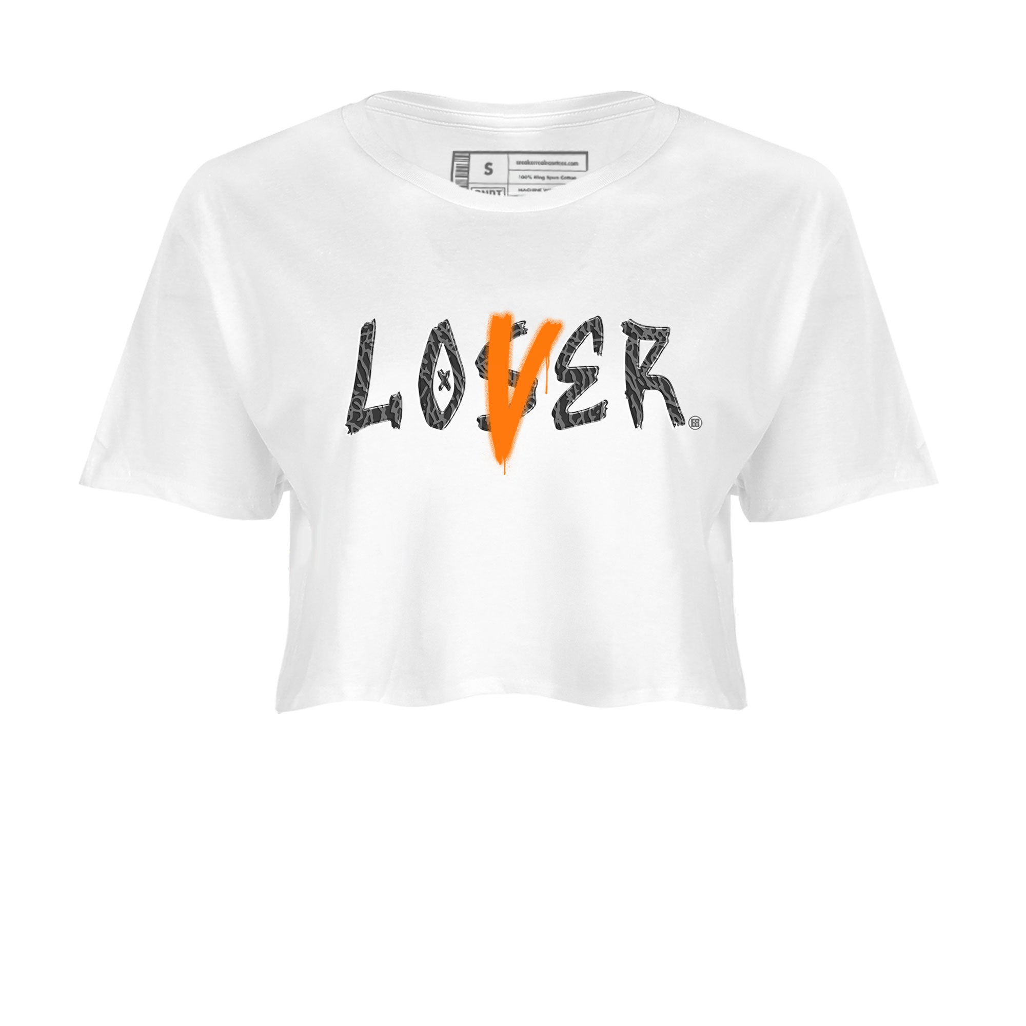 Air Jordan 3 Fear shirt to match jordans Loser Lover sneaker tees Air Jordan 3 Fear Drip Gear Zone White 2 Crop T-Shirt