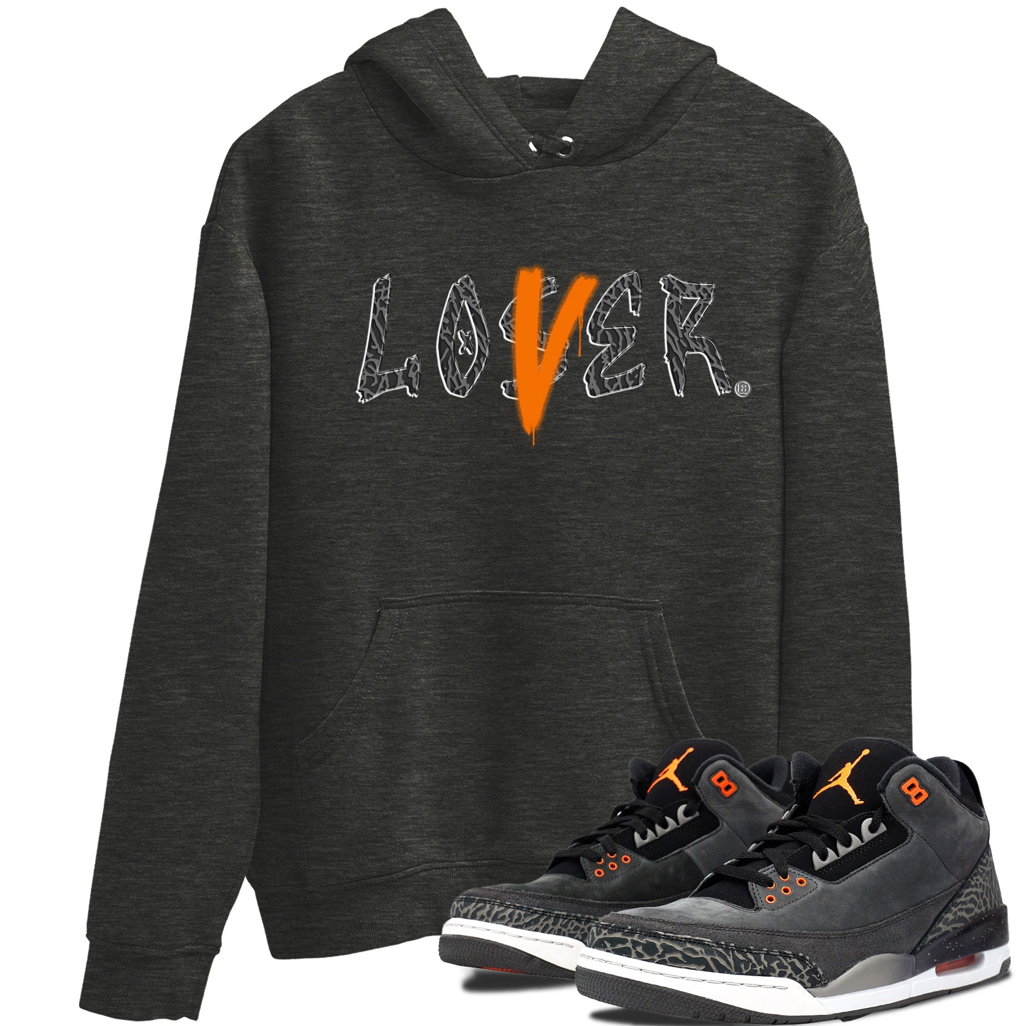 Air Jordan 3 Fear shirt to match jordans Loser Lover sneaker tees Air Jordan 3 Fear Drip Gear Zone Unisex Charcoal Heather 1 T-Shirt
