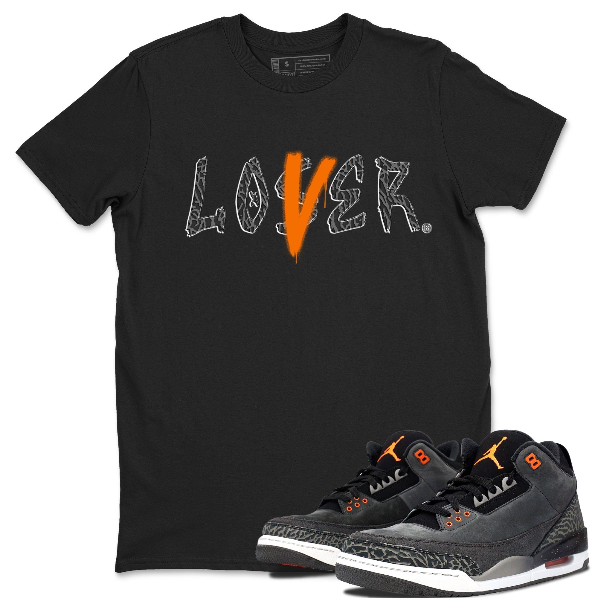 Air Jordan 3 Fear shirt to match jordans Loser Lover sneaker tees Air Jordan 3 Fear Drip Gear Zone Unisex Black 1 T-Shirt