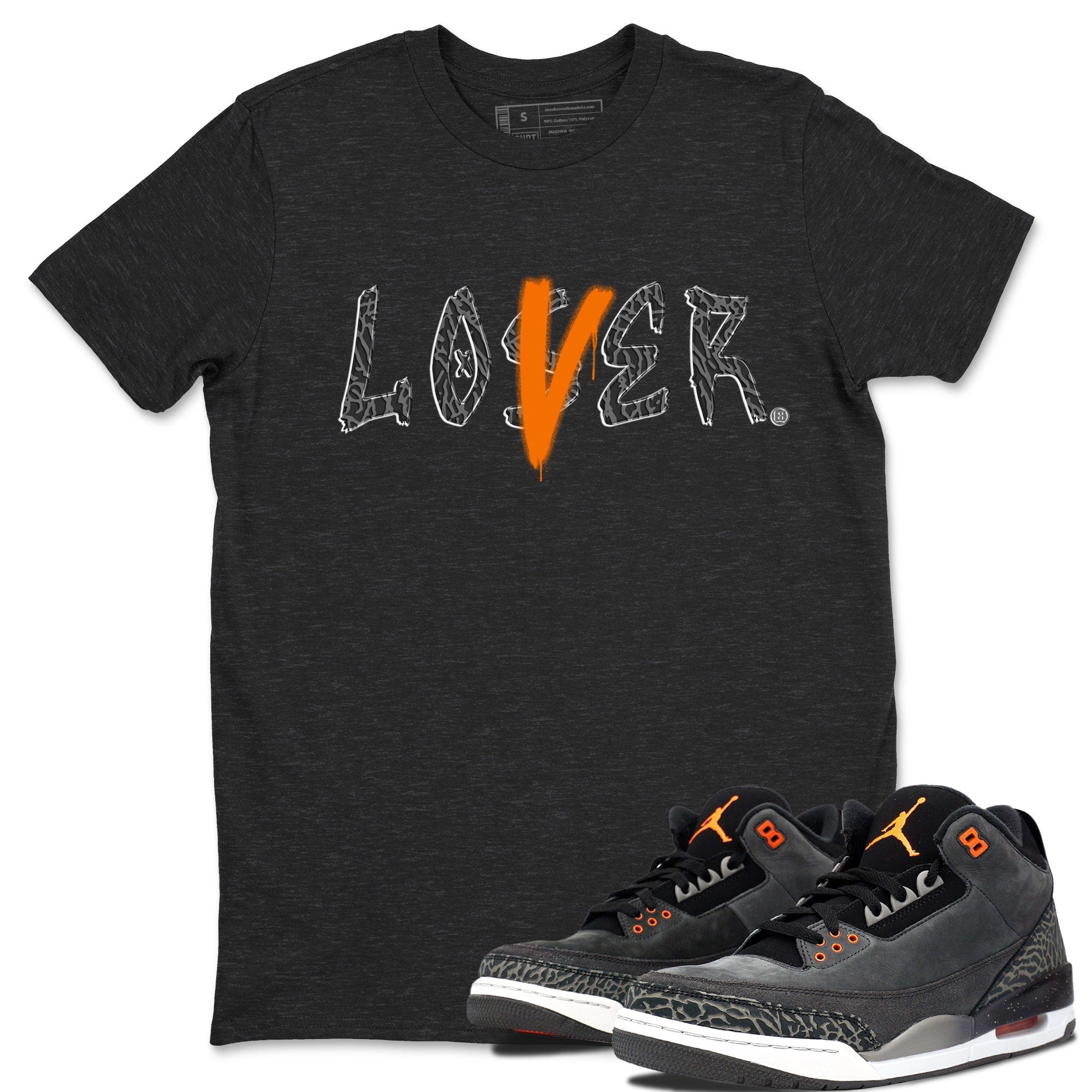 Air Jordan 3 Fear shirt to match jordans Loser Lover sneaker tees Air Jordan 3 Fear Drip Gear Zone Unisex Charcoal Heather 1 T-Shirt