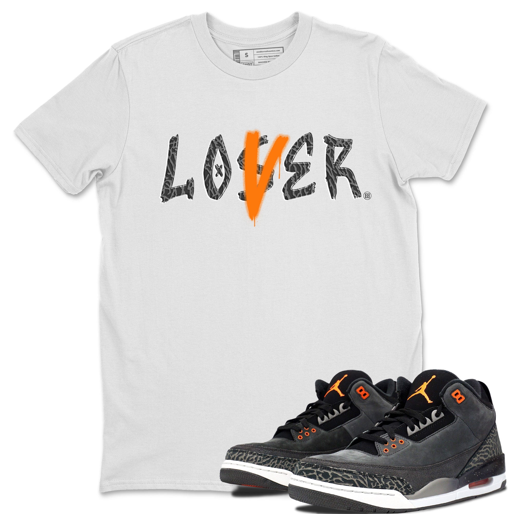 Air Jordan 3 Fear shirt to match jordans Loser Lover sneaker tees Air Jordan 3 Fear Drip Gear Zone Unisex White 1 T-Shirt