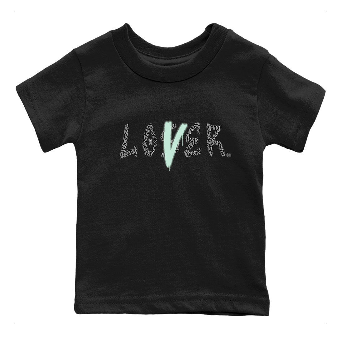 3s Green Glow shirt to match jordans Loser Lover sneaker tees Air Jordan 3 Retro Green Glow Drip Gear Zone baby toddler Black 2 cotton Shirt