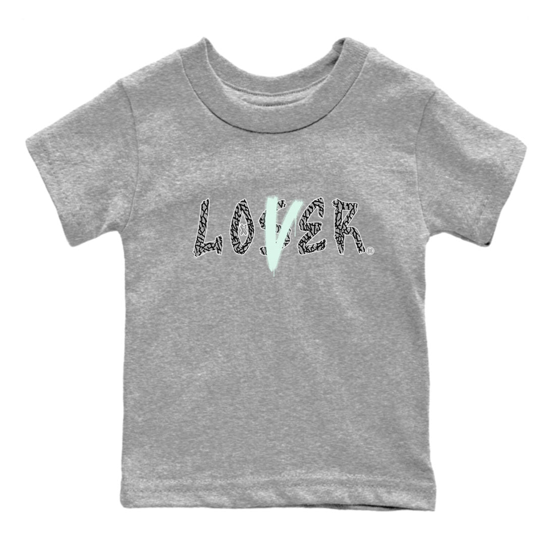 3s Green Glow shirt to match jordans Loser Lover sneaker tees Air Jordan 3 Retro Green Glow Drip Gear Zone baby toddler Heather Grey 2 cotton Shirt