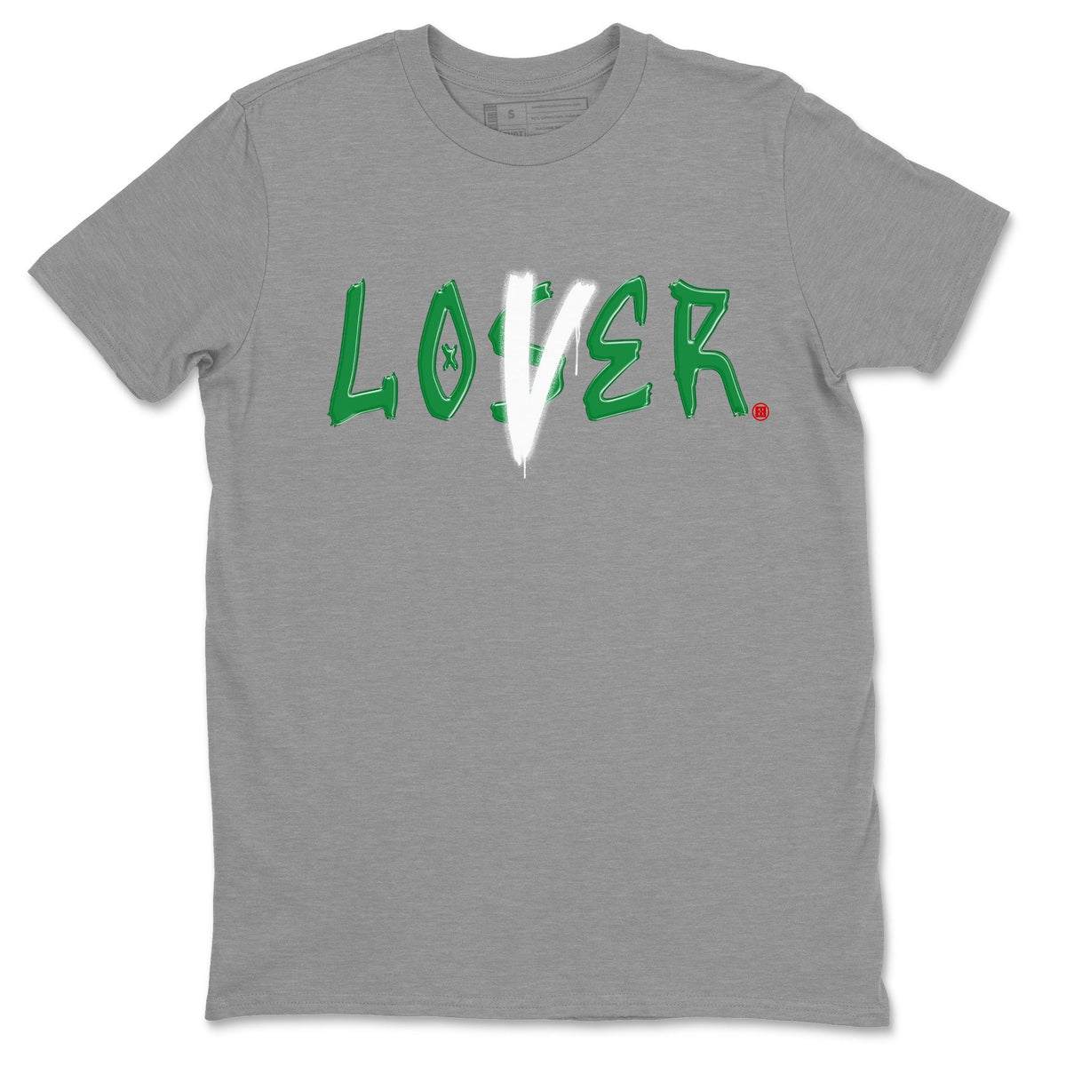 Air Jordan 3 Lucky Green Sneaker Match Tees Loser Lover Streetwear Sneaker Shirt Jordan 3 Retro Lucky Green Sneaker Release Tees Unisex Shirts Heather Grey 2