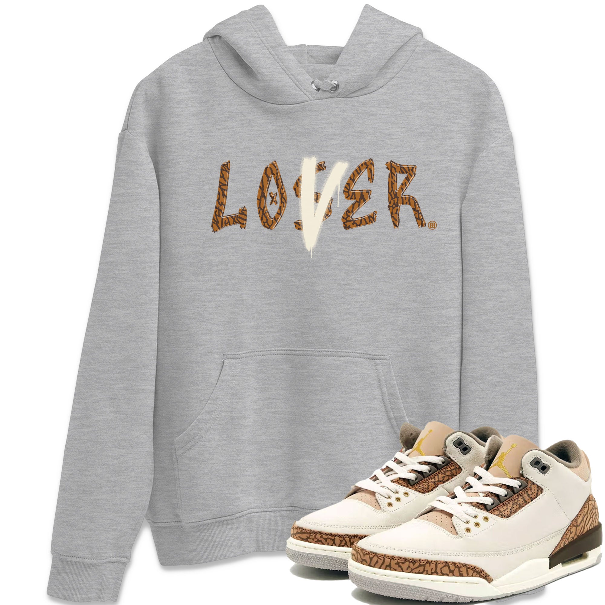 Air Jordan 3 Palomino shirt to match jordans Loser Lover Streetwear Sneaker Shirt Jordan 3 Retro Palomino Drip Gear Zone Sneaker Matching Clothing Unisex Heather Grey 1 T-Shirt