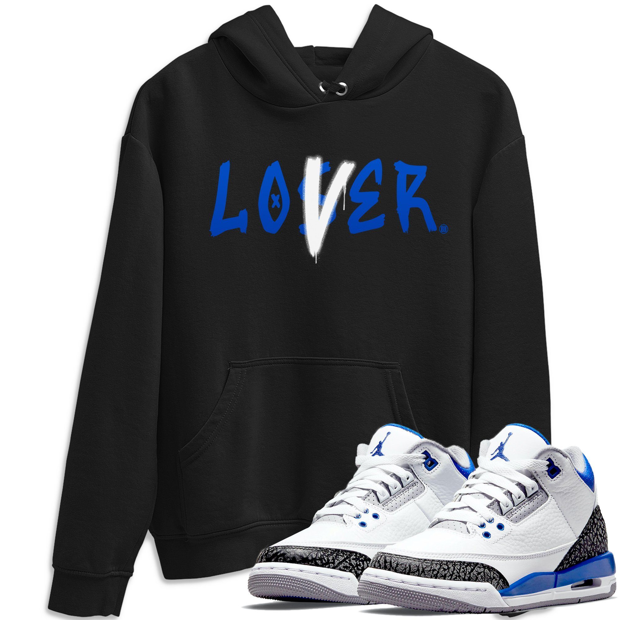 Jordan 3 Racer Blue Shirt To Match Jordans Loser Lover Sneaker Tees Jordan 3 Racer Blue Drip Gear Zone Sneaker Matching Clothing Unisex Shirts