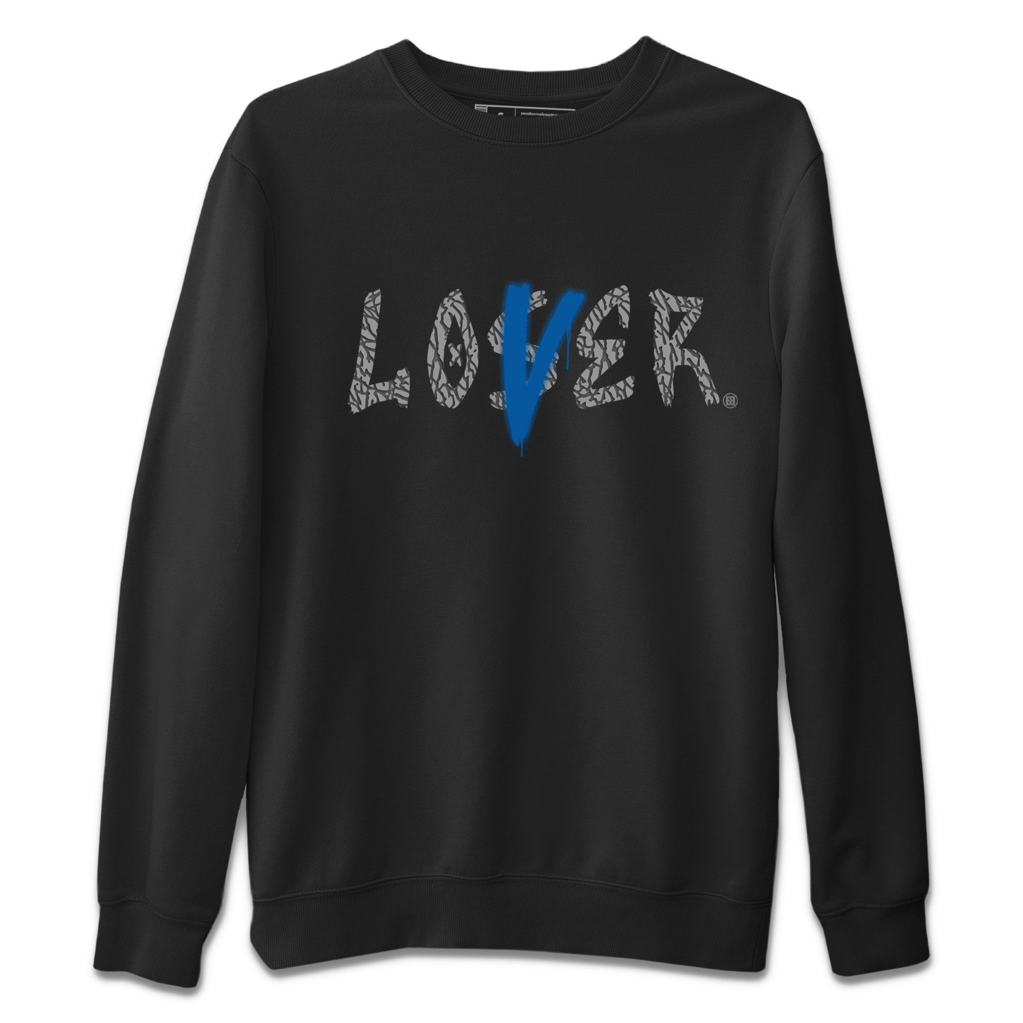 Air Jordan 3 Wizards Sneaker Match Tees Loser Lover Streetwear Sneaker Shirt 3s Wizards T-Shirt Unisex Shirts Black 2