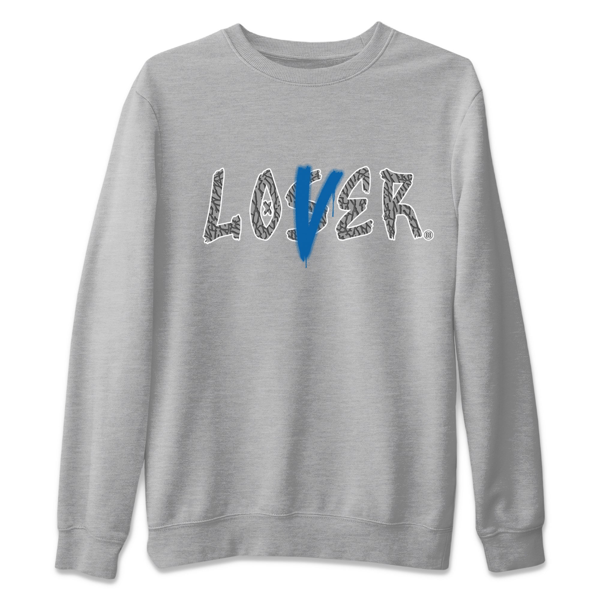 Air Jordan 3 Wizards Sneaker Match Tees Loser Lover Streetwear Sneaker Shirt 3s Wizards T-Shirt Unisex Shirts Heather Grey 2