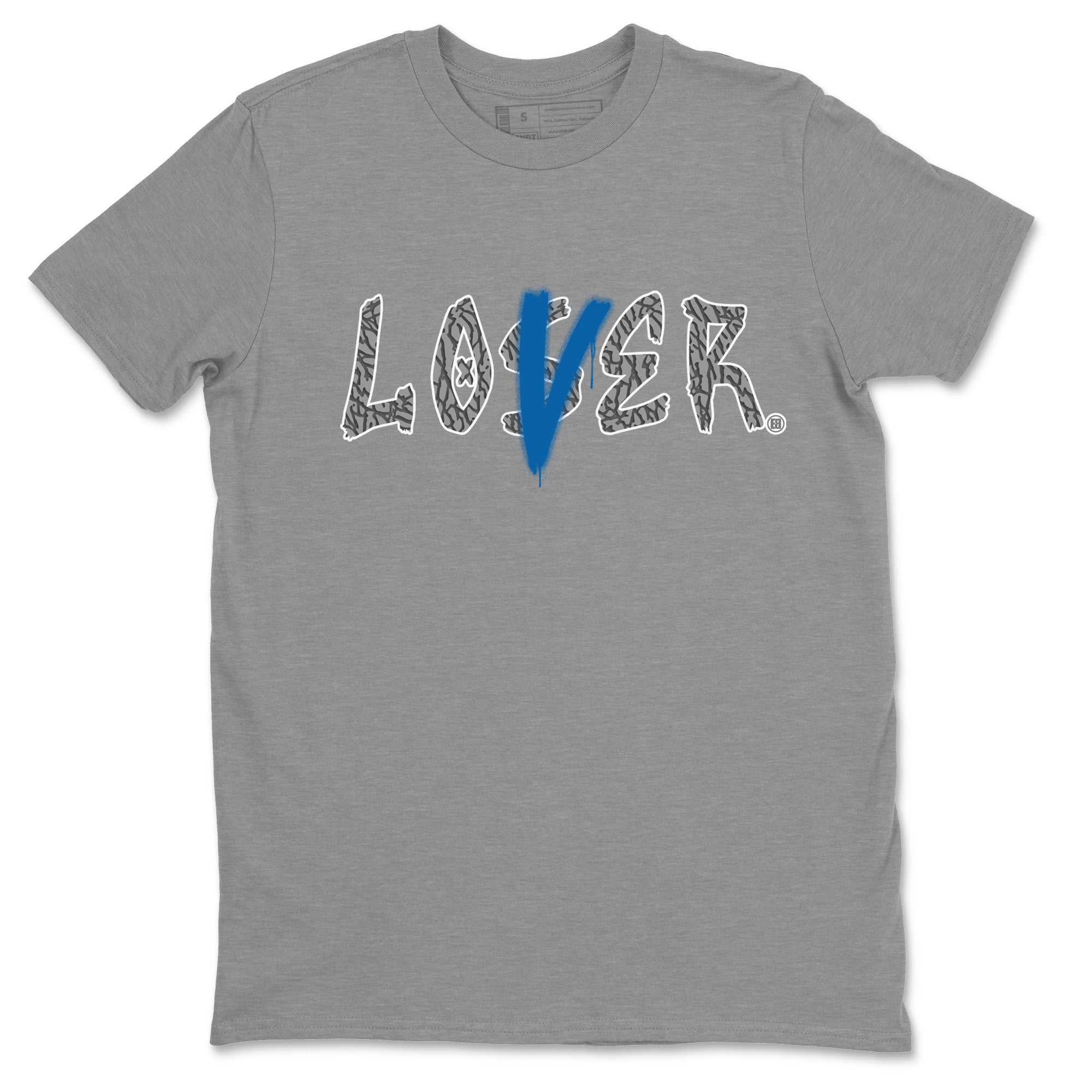 Air Jordan 3 Wizards Sneaker Match Tees Loser Lover Streetwear Sneaker Shirt 3s Wizards T-Shirt Unisex Shirts Heather Grey 2