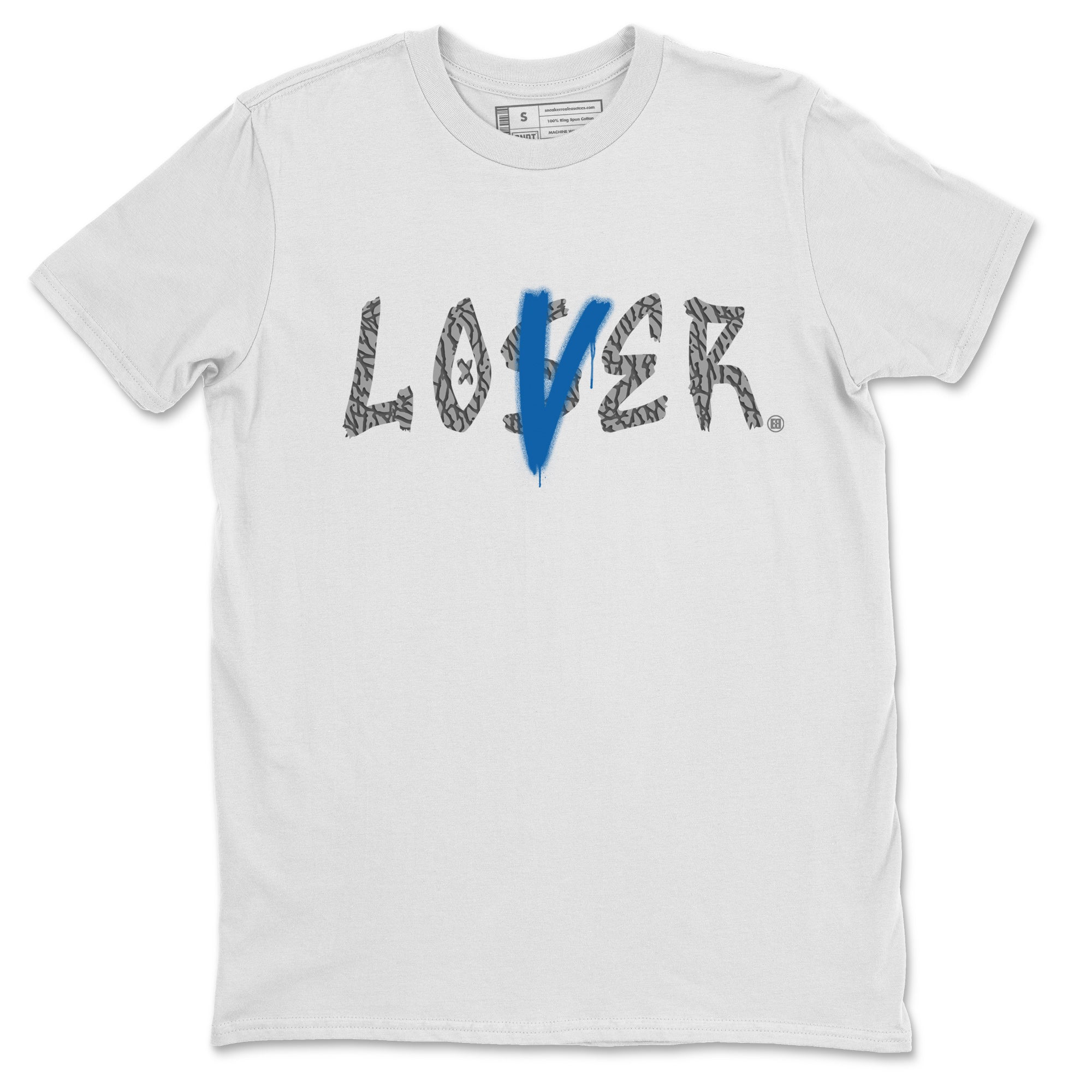 Air Jordan 3 Wizards Sneaker Match Tees Loser Lover Streetwear Sneaker Shirt 3s Wizards T-Shirt Unisex Shirts White 2