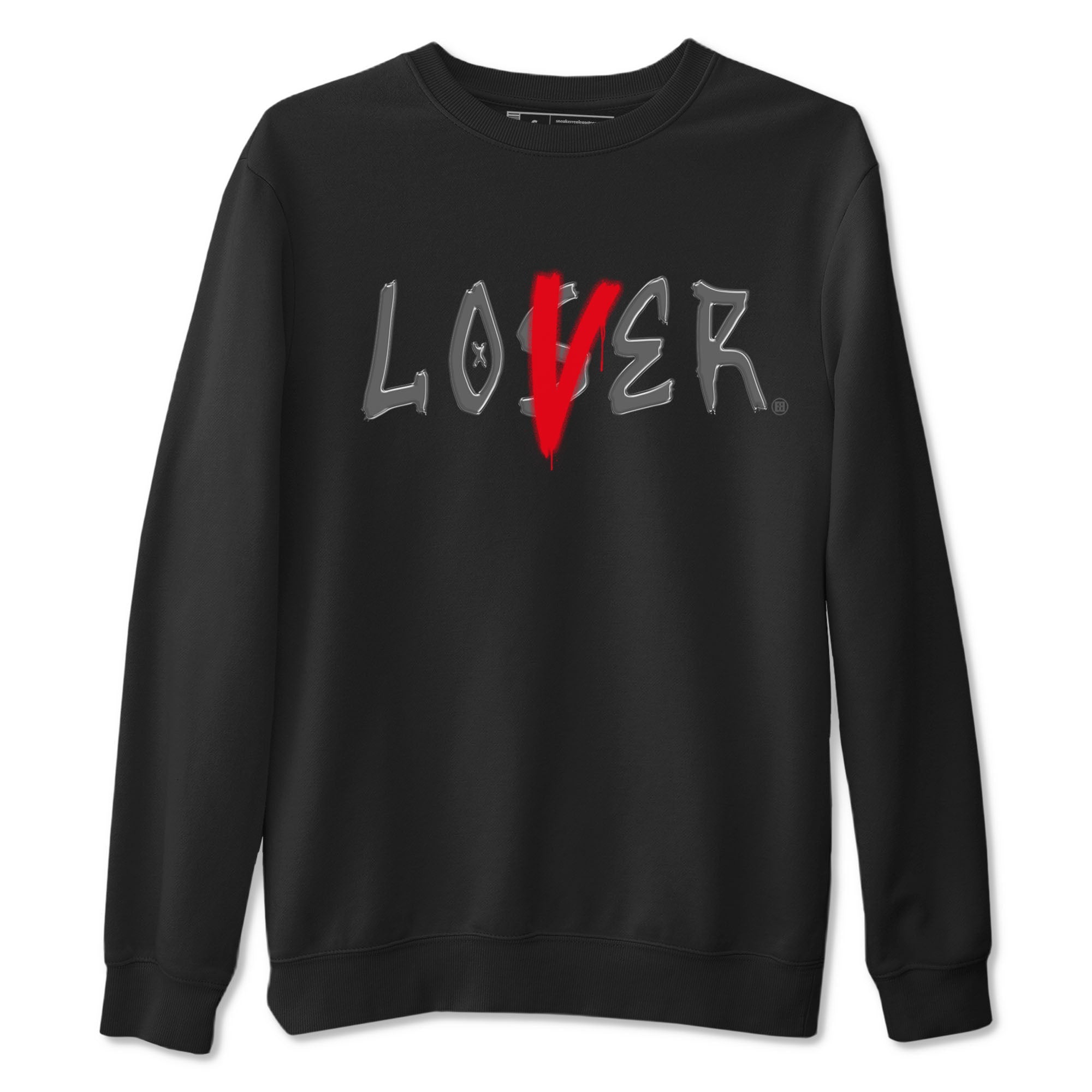 Air Jordan 4 Bred Reimagined shirt to match jordans Loser Lover sneaker tees 4s Bred Reimagined Drip Gear Zone unisex cotton Black 2 crew neck shirt