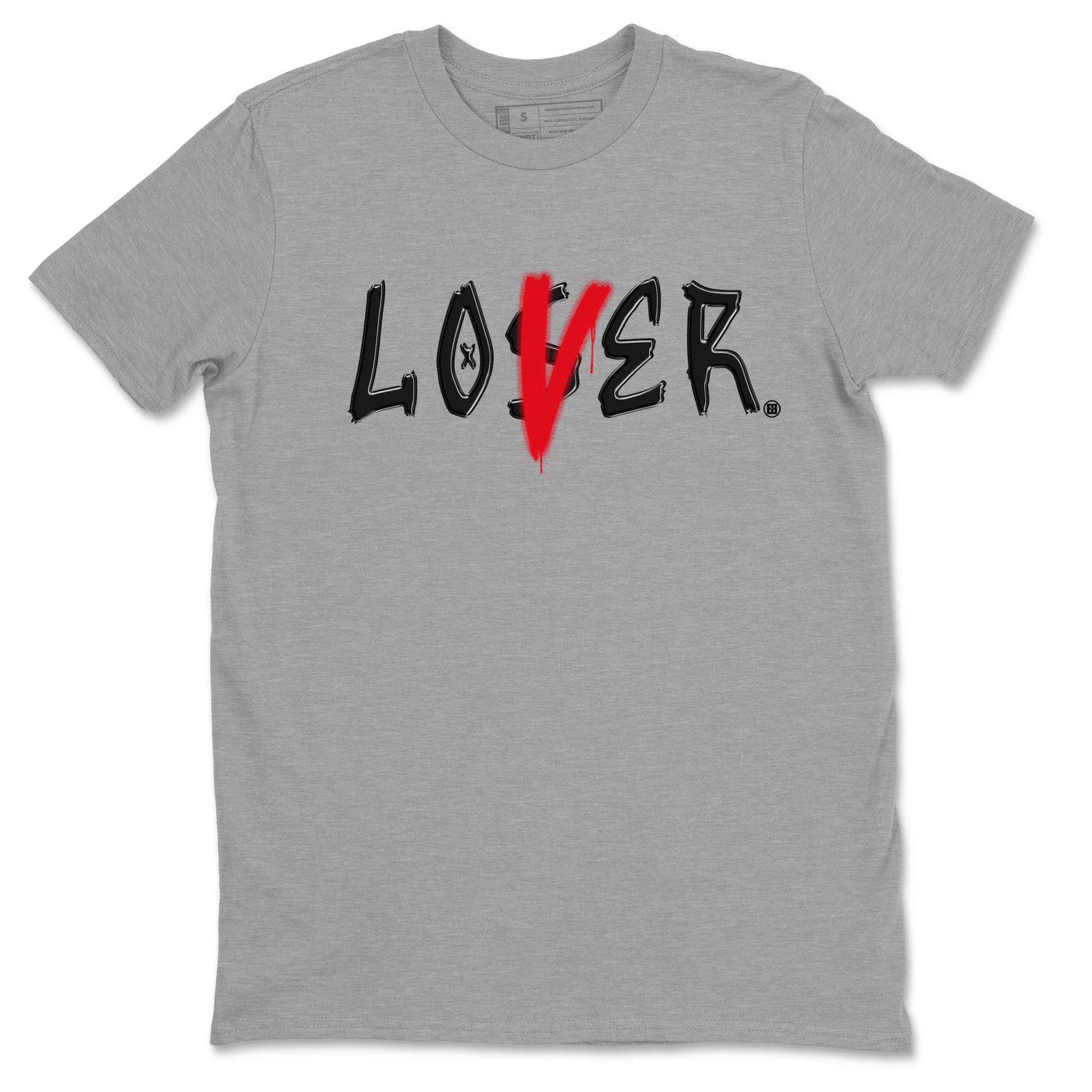 Air Jordan 4 Bred Reimagined shirt to match jordans Loser Lover sneaker tees 4s Bred Reimagined Drip Gear Zone unisex cotton Heather Grey 2 crew neck shirt