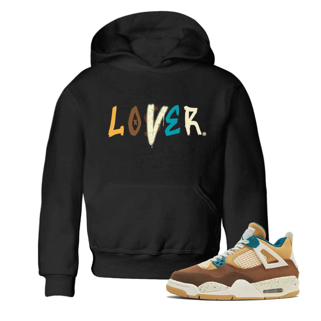 4s Cacao Wow shirt to match jordans Loser Lover Streetwear Sneaker Shirt Air Jordan 4 Cacao Wow Drip Gear Zone Sneaker Matching Clothing Baby Toddler Black 1 T-Shirt