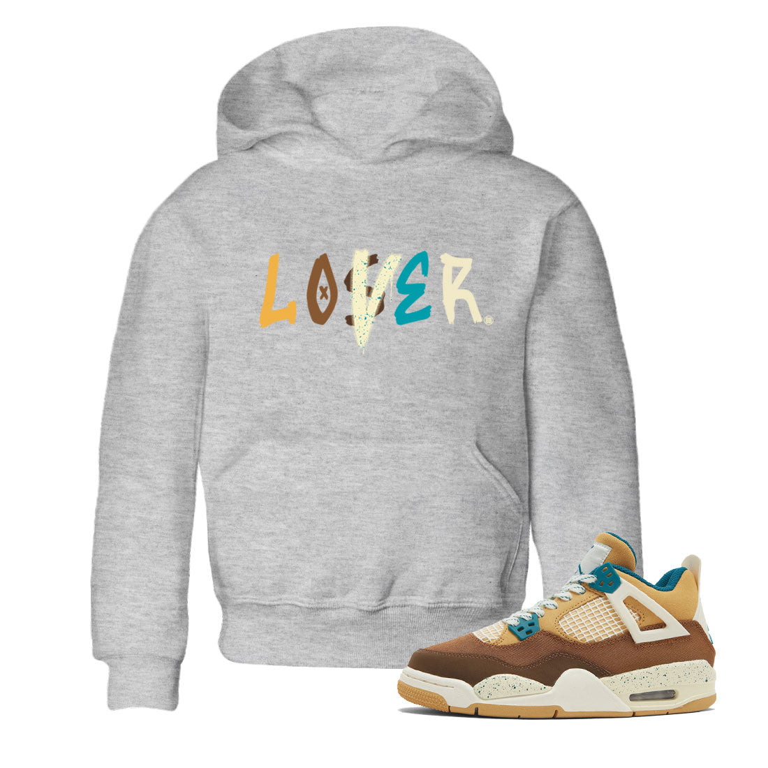 4s Cacao Wow shirt to match jordans Loser Lover Streetwear Sneaker Shirt Air Jordan 4 Cacao Wow Drip Gear Zone Sneaker Matching Clothing Baby Toddler Heather Grey 1 T-Shirt