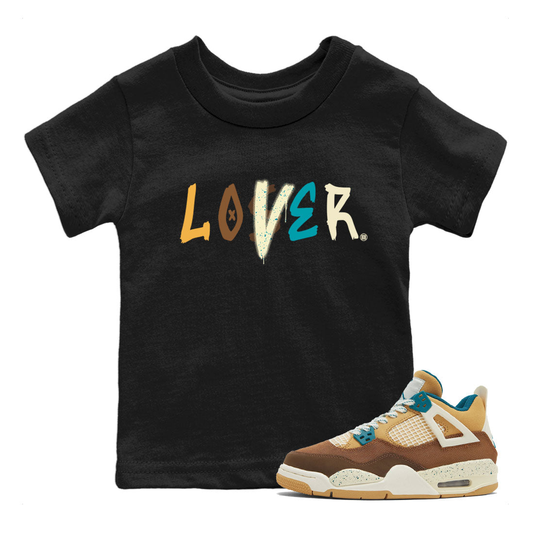 4s Cacao Wow shirt to match jordans Loser Lover Streetwear Sneaker Shirt Air Jordan 4 Cacao Wow Drip Gear Zone Sneaker Matching Clothing Baby Toddler Black 1 T-Shirt