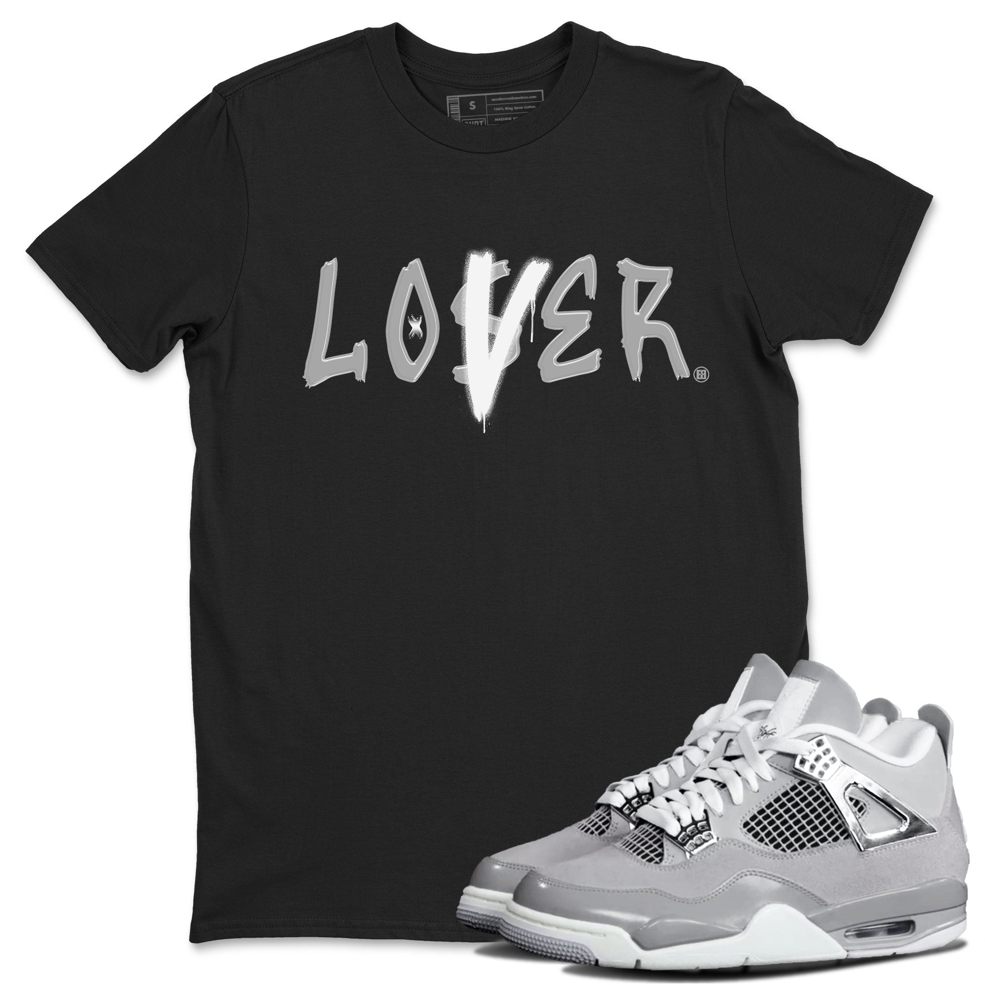 Air Jordan 4 Retro Frozen Moments shirt to match jordans Loser Lover Streetwear Sneaker Shirt AJ4 Frozen Moments Drip Gear Zone Sneaker Matching Clothing Unisex Black 1 T-Shirt