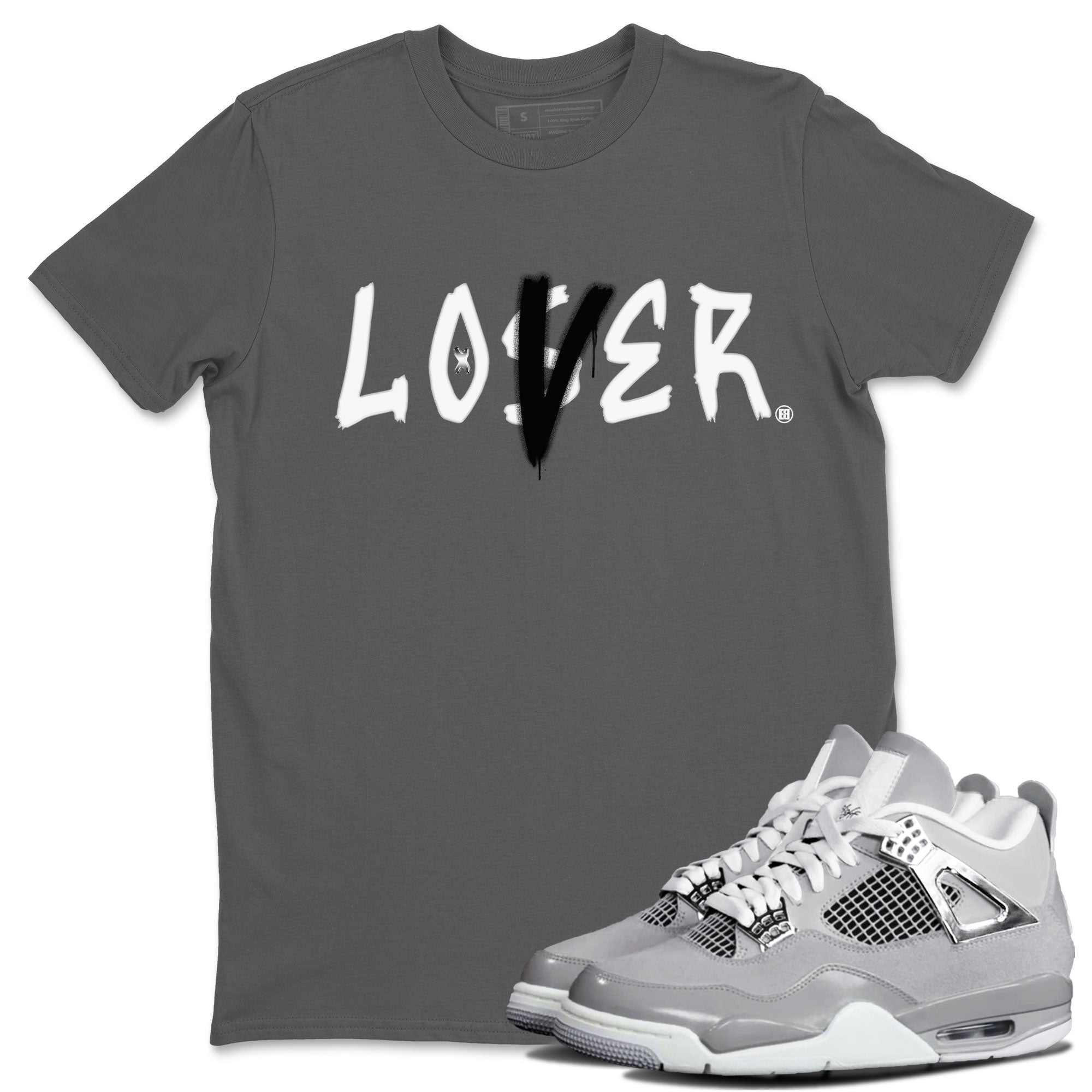 Air Jordan 4 Retro Frozen Moments shirt to match jordans Loser Lover Streetwear Sneaker Shirt AJ4 Frozen Moments Drip Gear Zone Sneaker Matching Clothing Unisex Cool Grey 1 T-Shirt