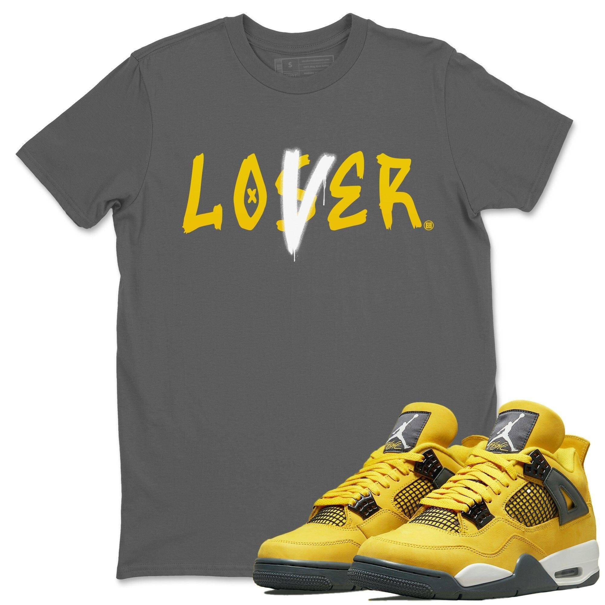 Jordan 4 Lightning Shirt To Match Jordans Loser Lover Sneaker Tees Jordan 4 Lightning Drip Gear Zone Sneaker Matching Clothing Unisex Shirts