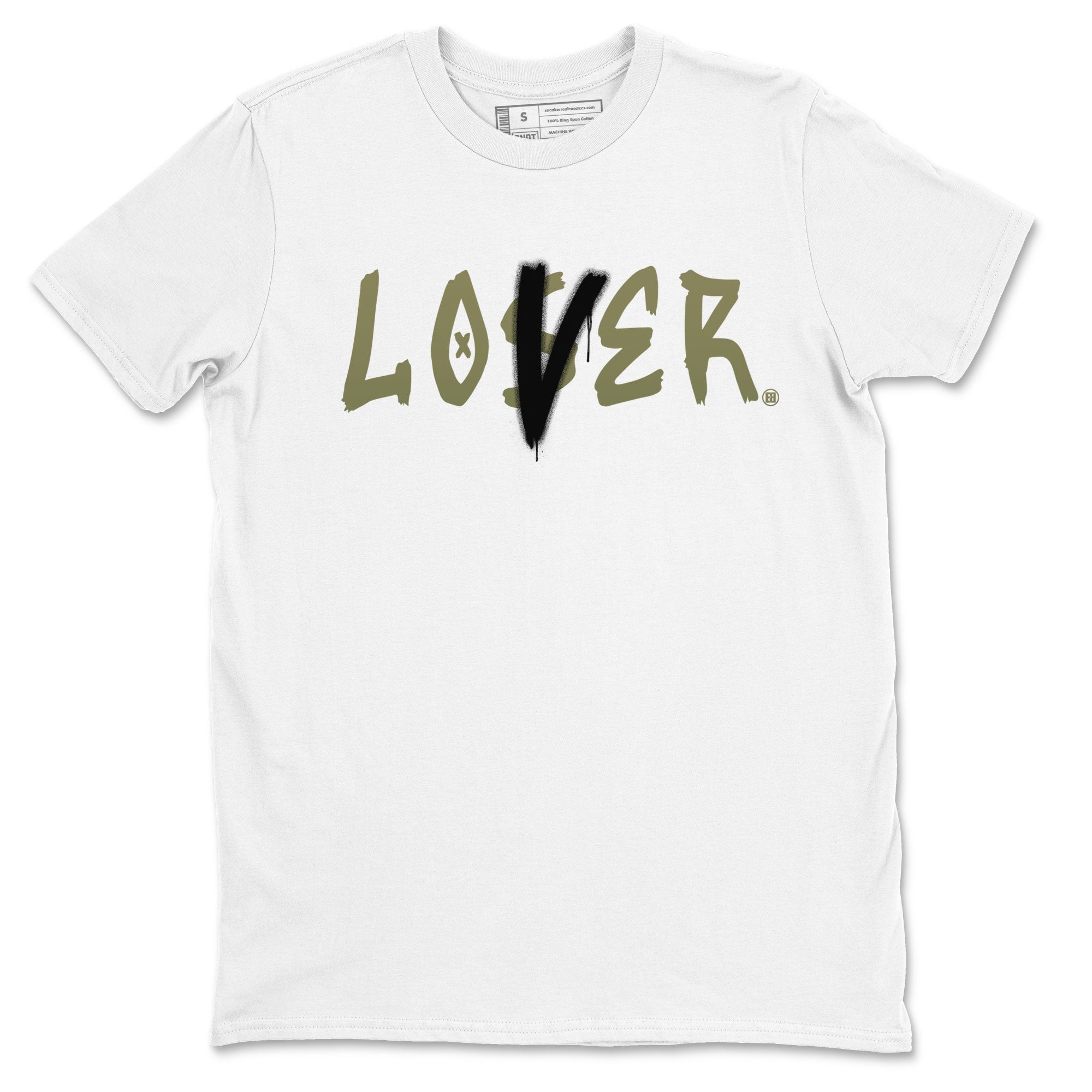 Air Jordan 4 Medium Olive shirt to match jordans streetwear brand Loser Lover sneaker match tees 4s Olive Drip Gear Zone Unisex White 2 T-Shirt