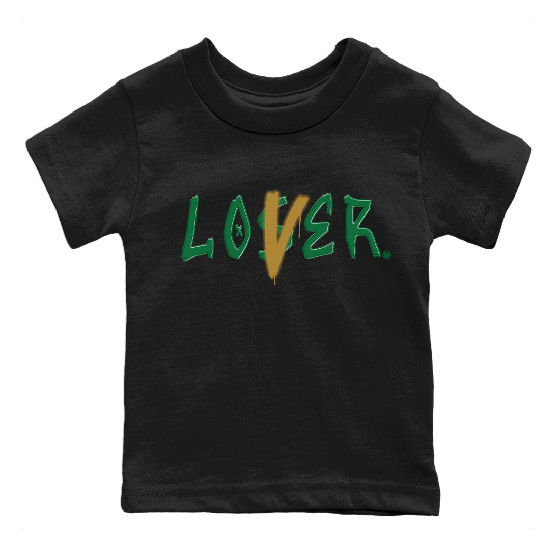 Air Jordan 4 Pine Green Sneaker Match Tees Loser Lover Streetwear Sneaker Shirt Nike SB x Jordan 4 Pine Green Sneaker Release Tees Kids Shirts Black 2