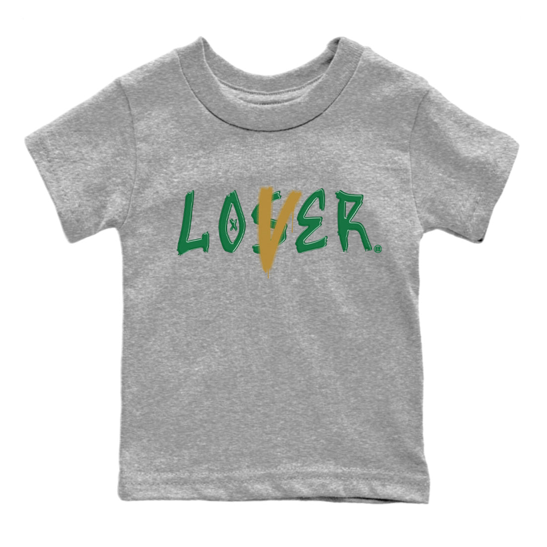 Air Jordan 4 Pine Green Sneaker Match Tees Loser Lover Streetwear Sneaker Shirt Nike SB x Jordan 4 Pine Green Sneaker Release Tees Kids Shirts Heather Grey 2