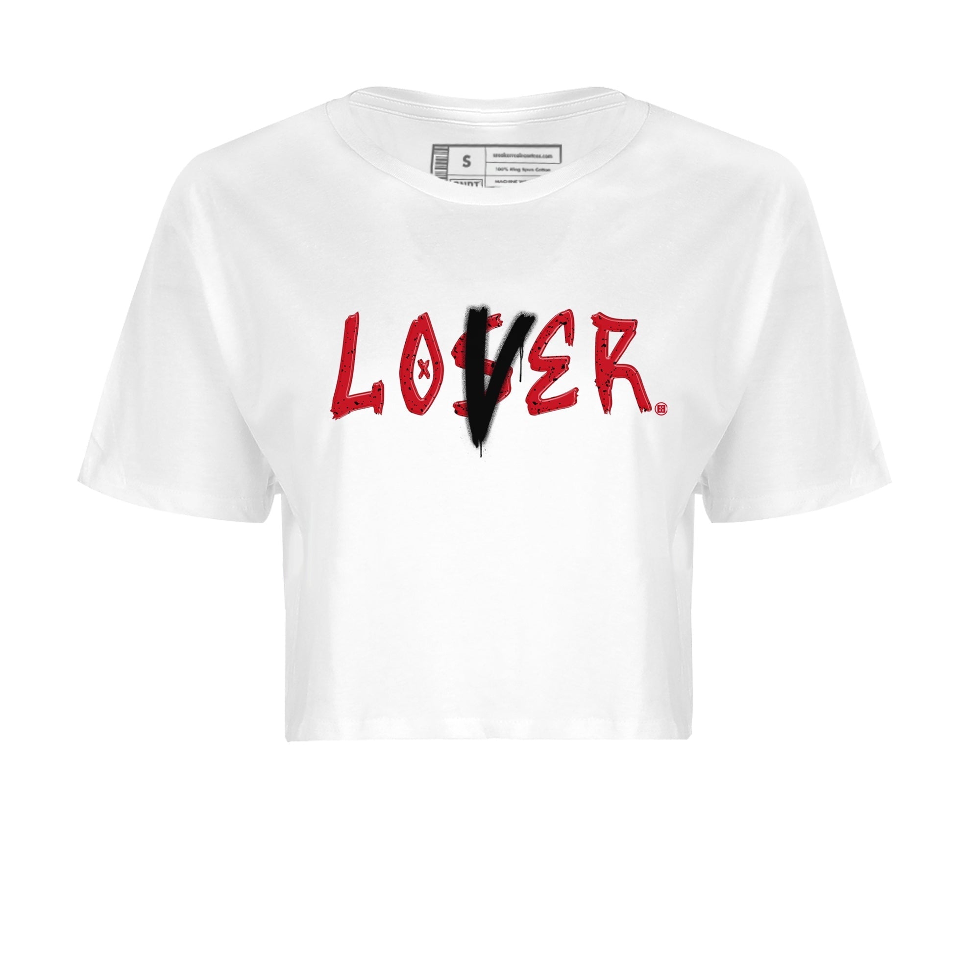 Jordan 4 Red Cement Tees Outfits Loser Lover Streetwear Sneaker Shirt Air Jordan 4 Red Cement Sneaker Release Tees Women's Shirts White 2