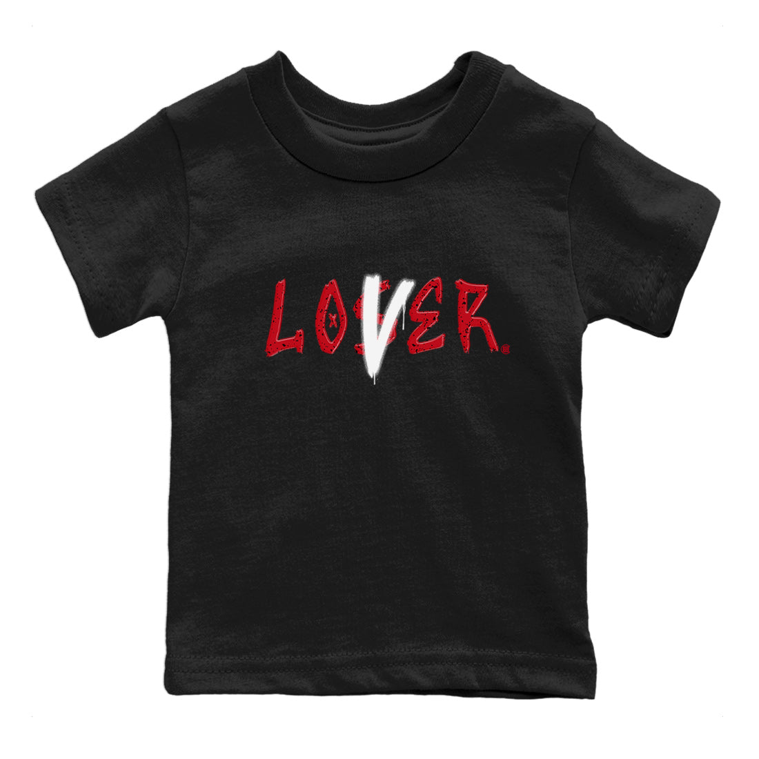 Jordan 4 Red Cement Tees Outfits Loser Lover Streetwear Sneaker Shirt Air Jordan 4 Red Cement Sneaker Release Tees Kids Shirts Black 2