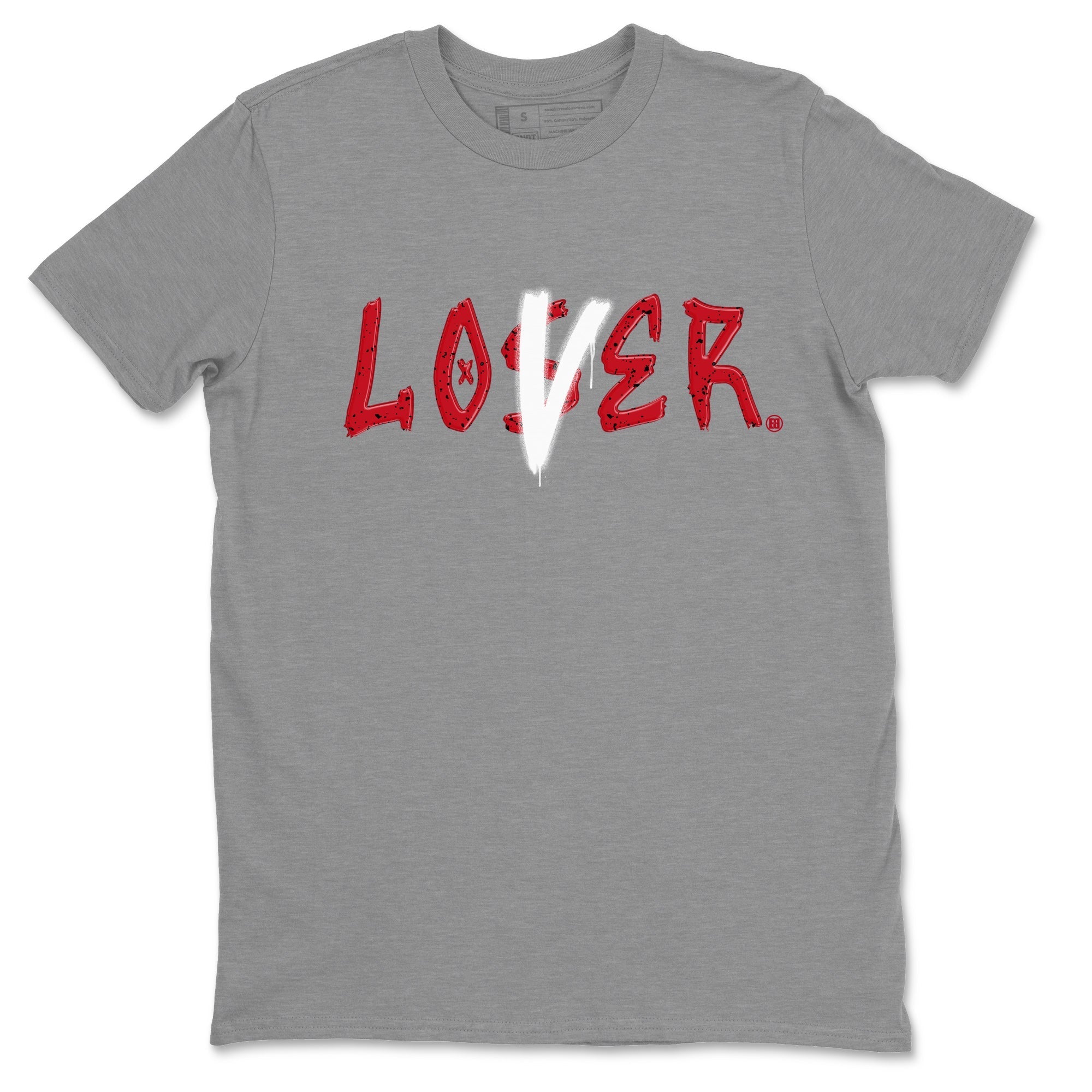 Jordan 4 Red Cement Tees Outfits Loser Lover Streetwear Sneaker Shirt Air Jordan 4 Red Cement Sneaker Release Tees Unisex Shirts Heather Grey 2