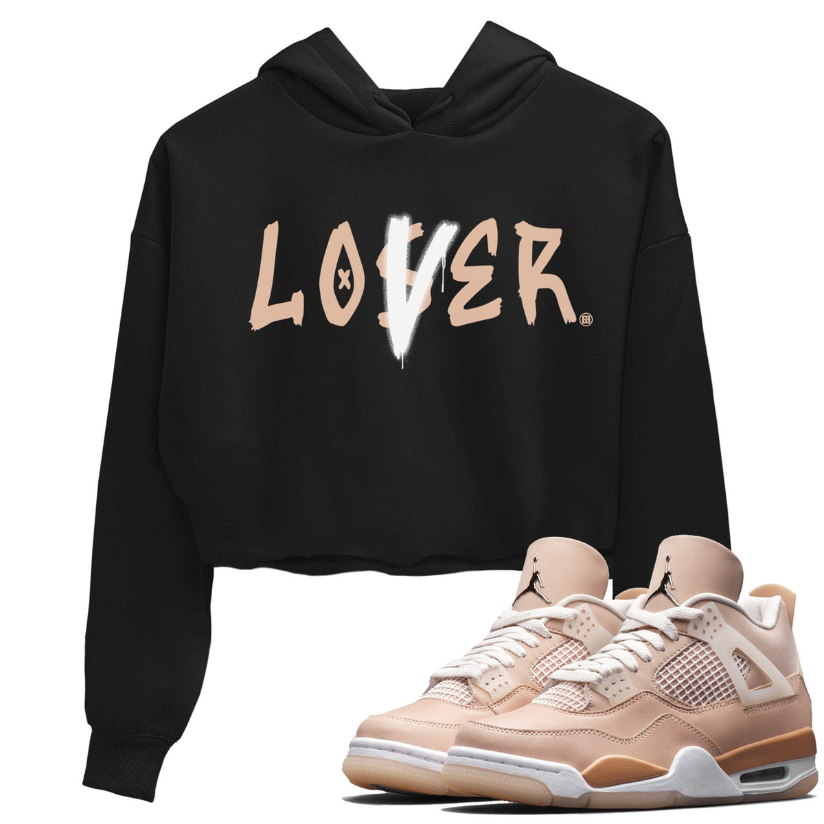 Jordan 4 Shimmer Sneaker Matching T-Shirt Loser Lover Sneaker Tees Jordan 4 Shimmer Sneaker Release Tees Women's Shirts