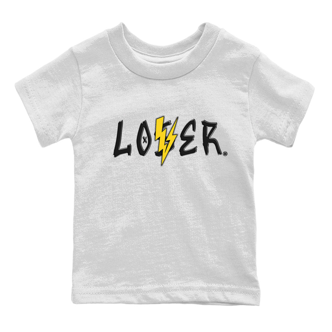 Air Jordan 4 Thunder Sneaker Match Tees Loser Lover Streetwear Sneaker Shirt Air Jordan 4 Retro Thunder Tee Kids Shirts White 2