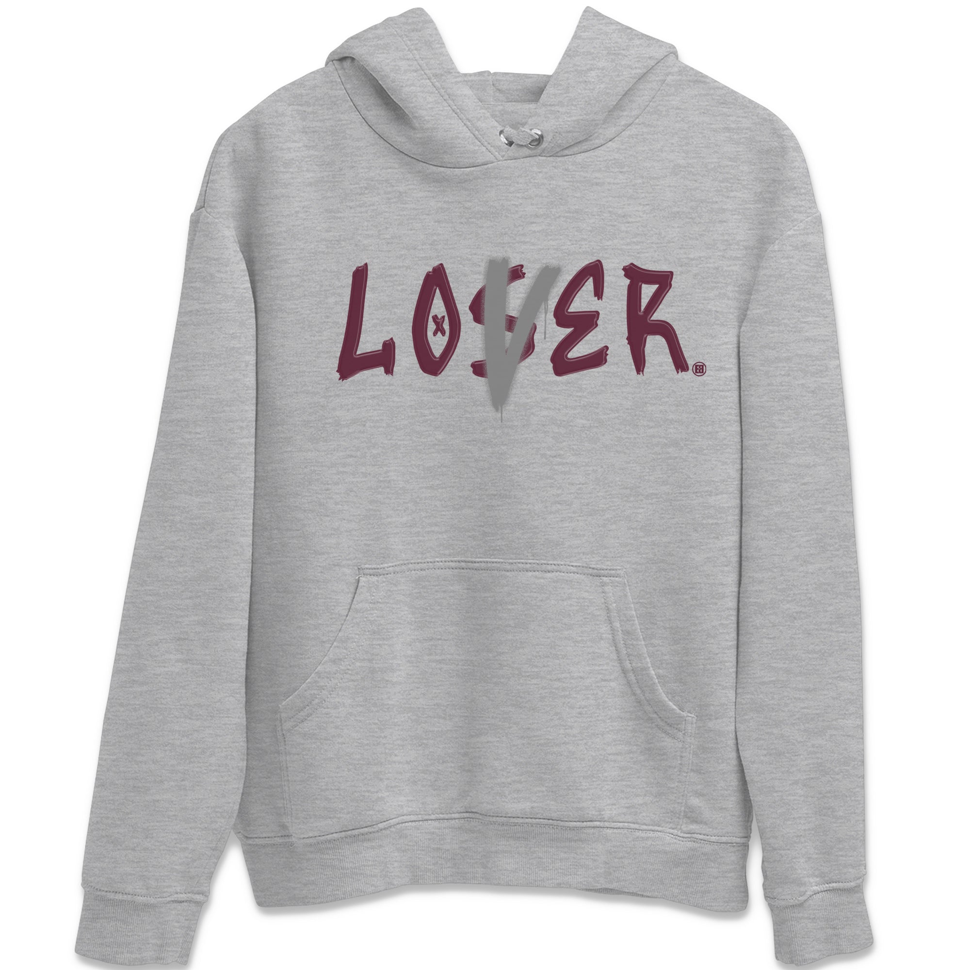 Air Jordan 5 Burgundy Sneaker Match Tees Loser Lover Jordan 5 Burgundy Tee Sneaker Release Tees Unisex Shirts Heather Grey 2