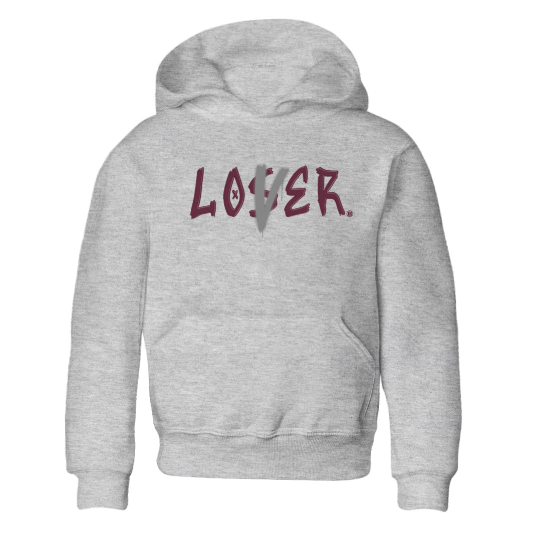 Air Jordan 5 Burgundy Sneaker Match Tees Loser Lover Jordan 5 Burgundy Tee Sneaker Release Tees Kids Shirts Heather Grey 2