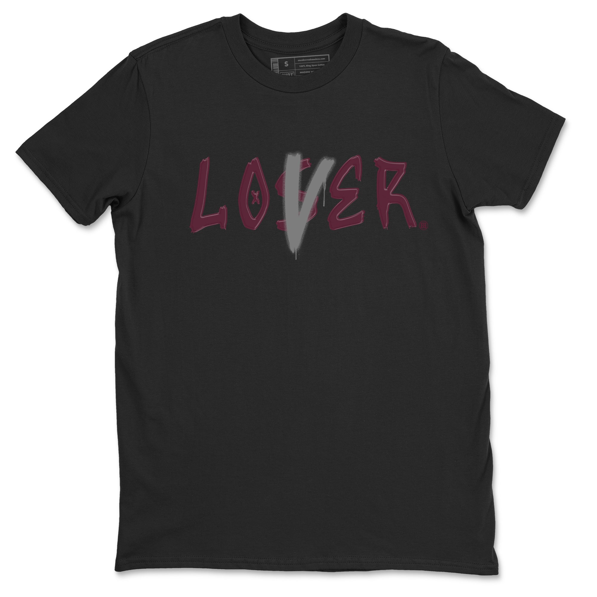 Air Jordan 5 Burgundy Sneaker Match Tees Loser Lover Jordan 5 Burgundy Tee Sneaker Release Tees Unisex Shirts Black 2