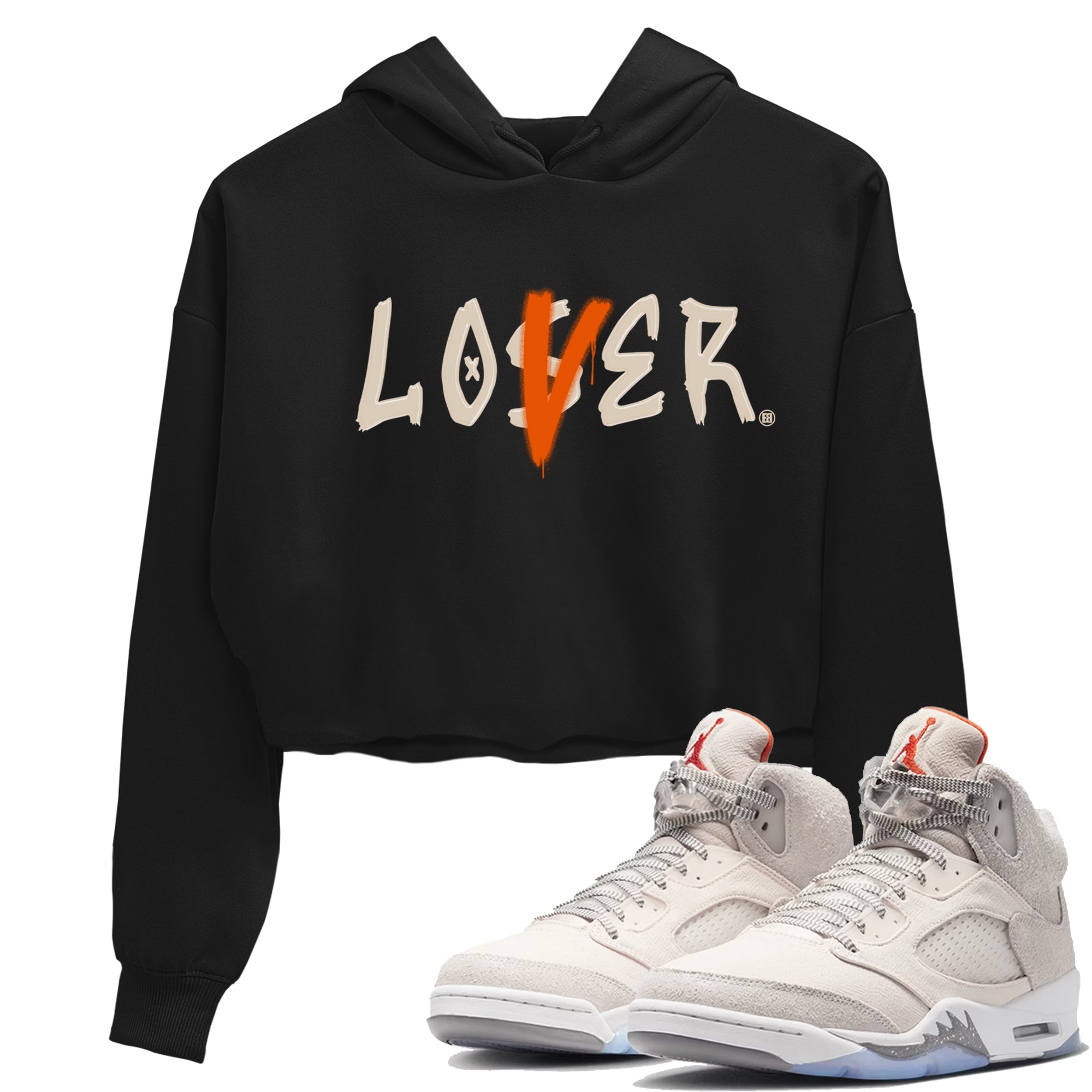 Jordan 5 Craft Tee Loser Lover Streetwear Sneaker Shirt Air Jordan 5 Craft Sneaker Release Tees Women's Shirts Black 1