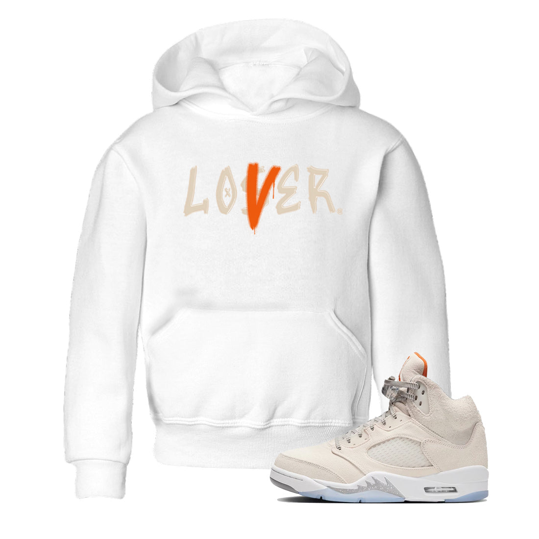 Jordan 5 Craft Tee Loser Lover Streetwear Sneaker Shirt Air Jordan 5 Craft Sneaker Release Tees Kids Shirts White 1
