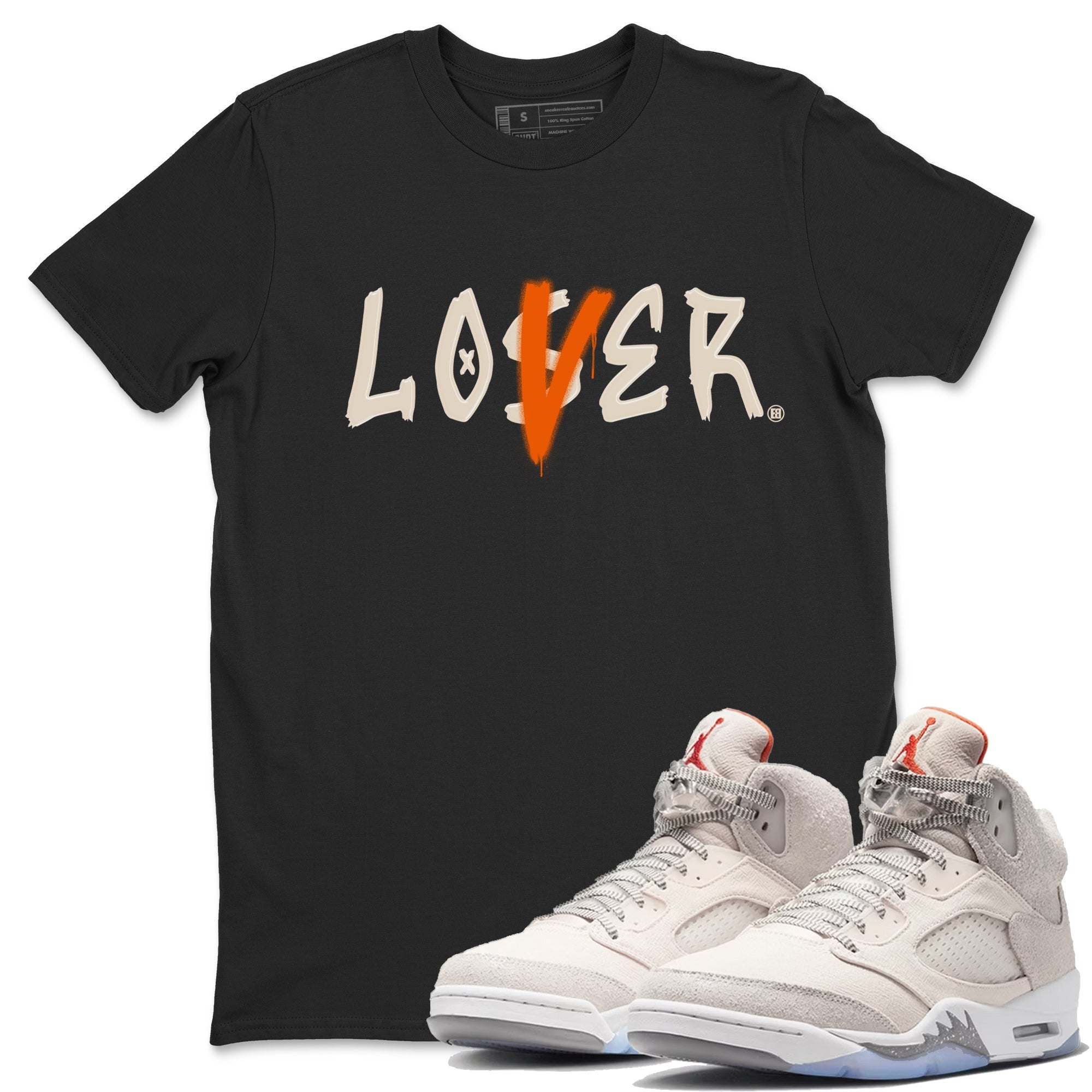 Jordan 5 Craft Tee Loser Lover Streetwear Sneaker Shirt Air Jordan 5 Craft Sneaker Release Tees Unisex Shirts Black 1
