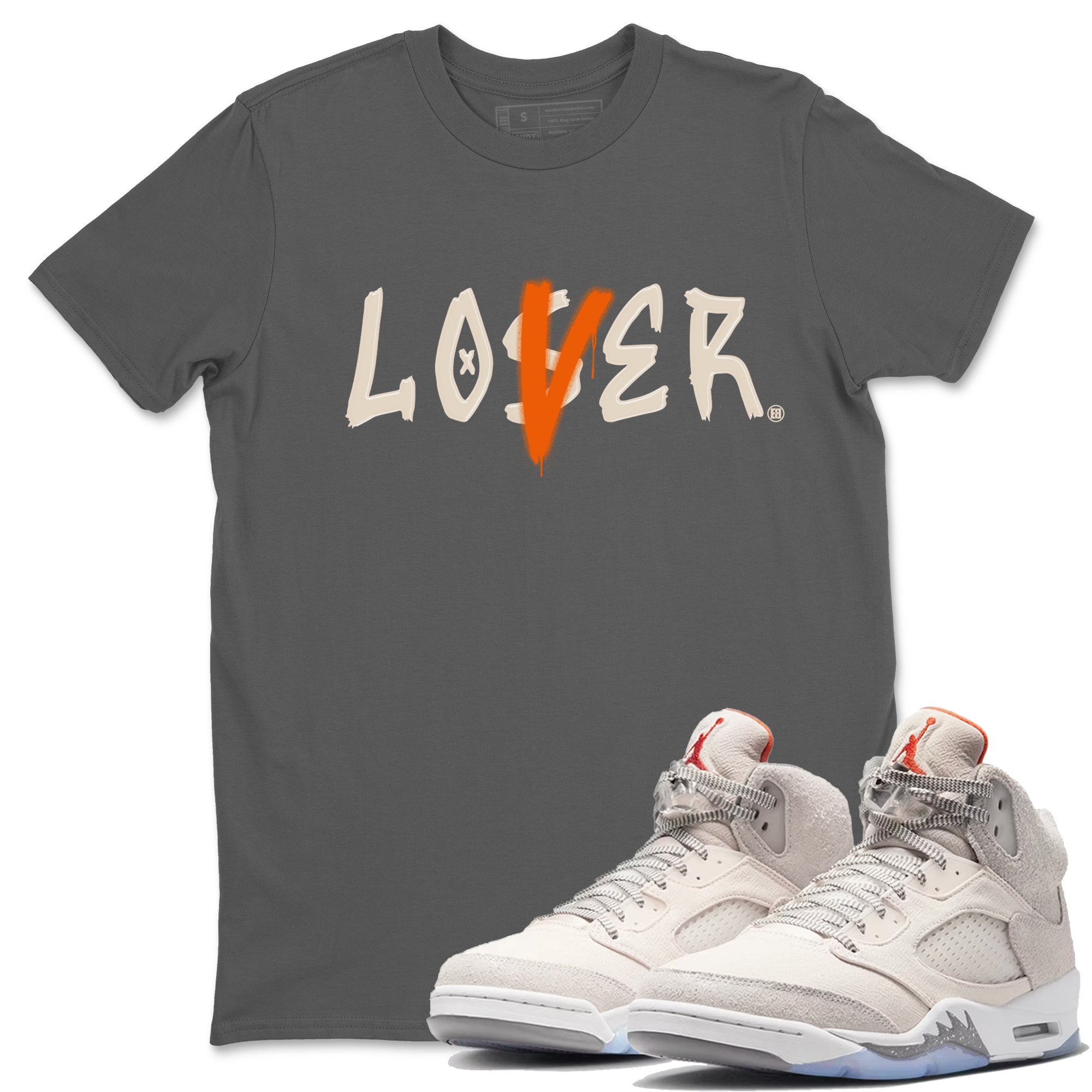 Jordan 5 Craft Tee Loser Lover Streetwear Sneaker Shirt Air Jordan 5 Craft Sneaker Release Tees Unisex Shirts Cool Grey 1